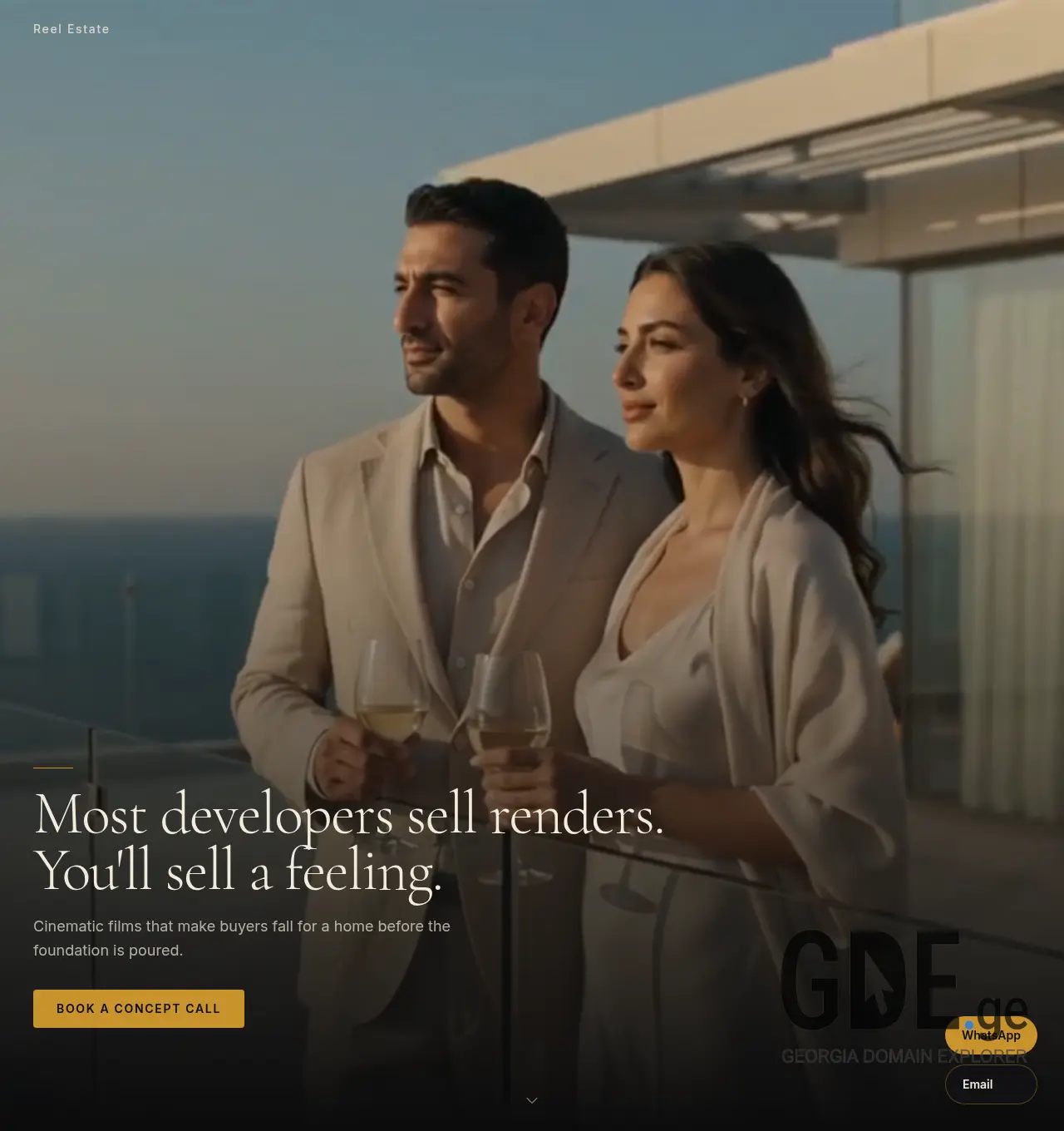 Screenshot of the site reelestate.ge at 2026-07-01