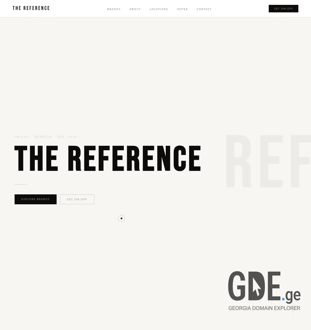 Screenshot of the site reference.ge at 2026-06-19