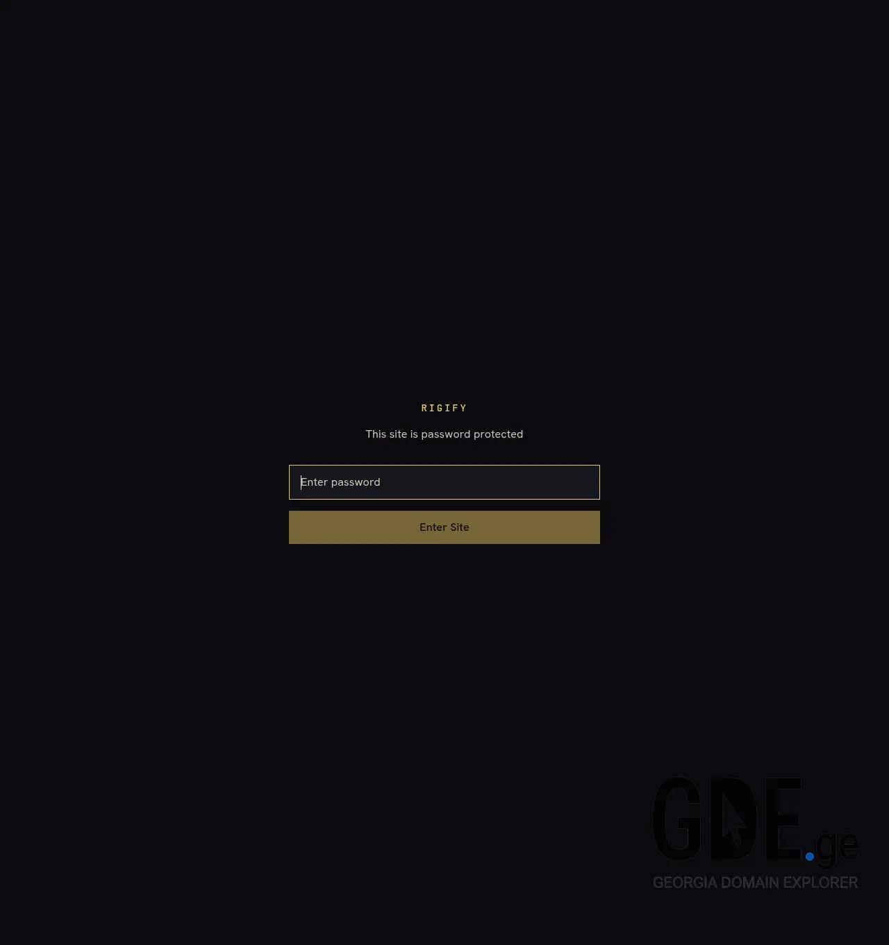 Screenshot of the site rigify.ge at 2026-06-06