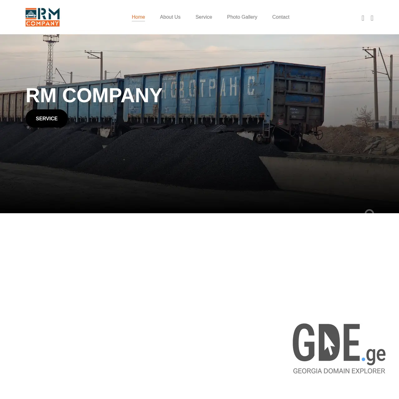 Screenshot of the site rmcompany.ge at 2026-03-27