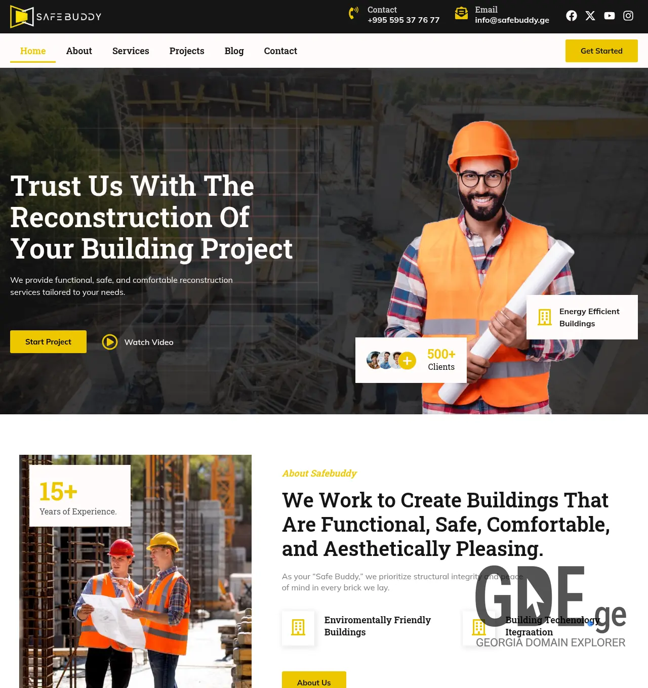 Screenshot of the site safebuddy.ge at 2026-07-12
