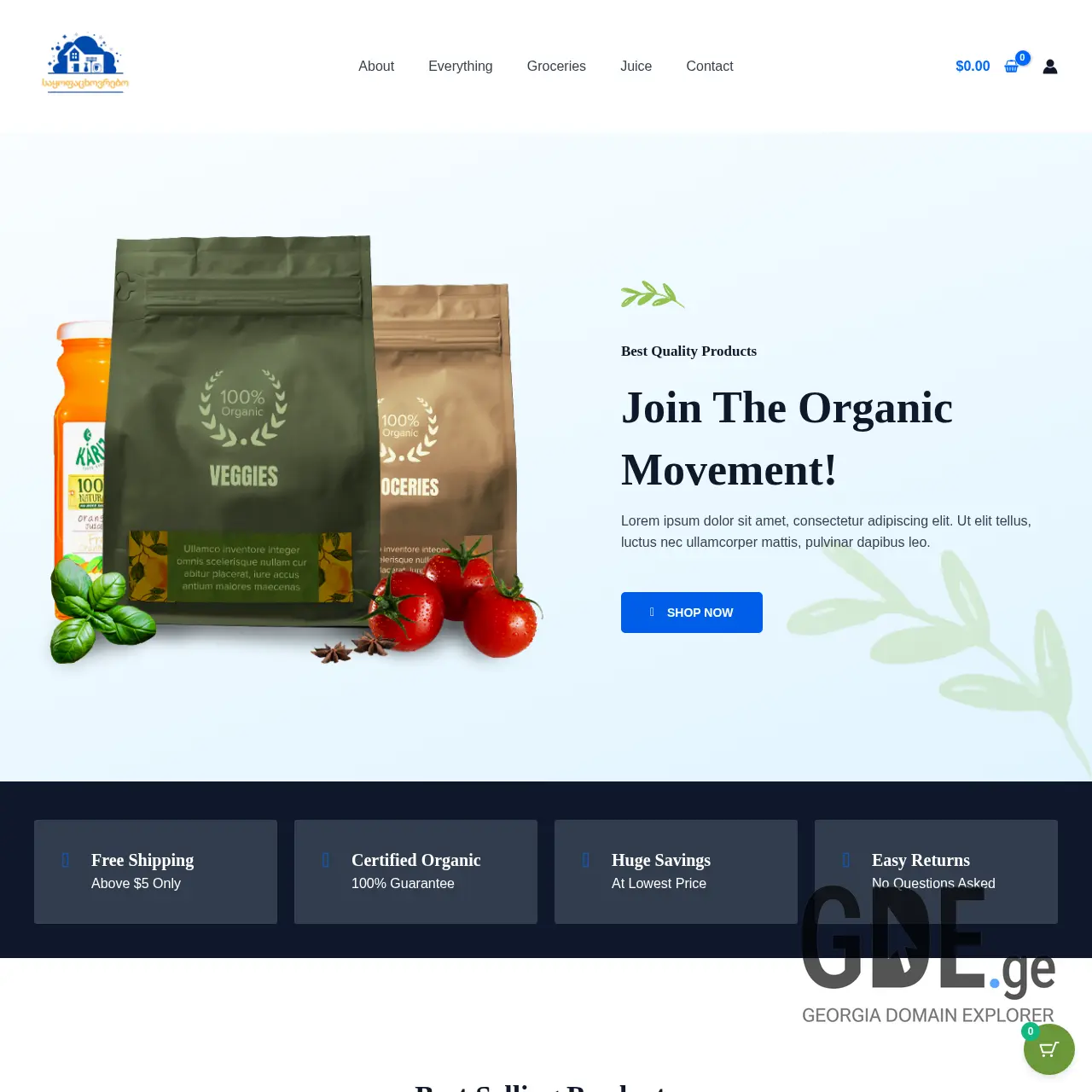 Screenshot of the site saojaxo.ge at 2026-03-10