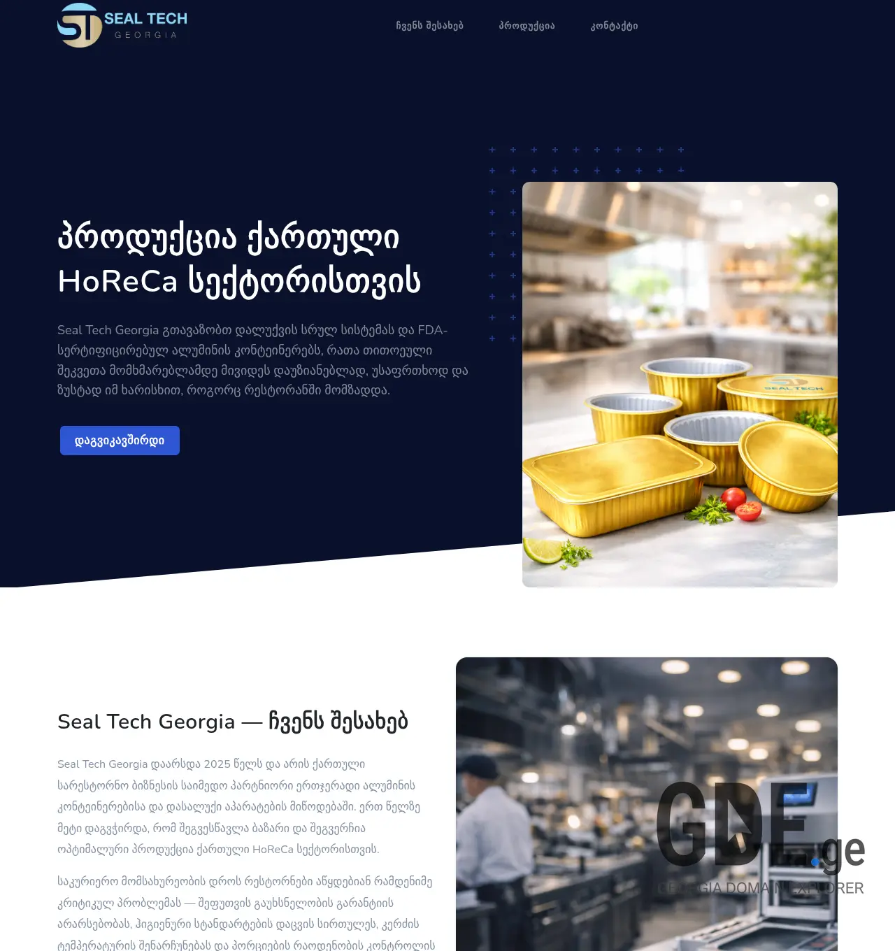 Screenshot of the site sealtech.ge at 2026-06-17