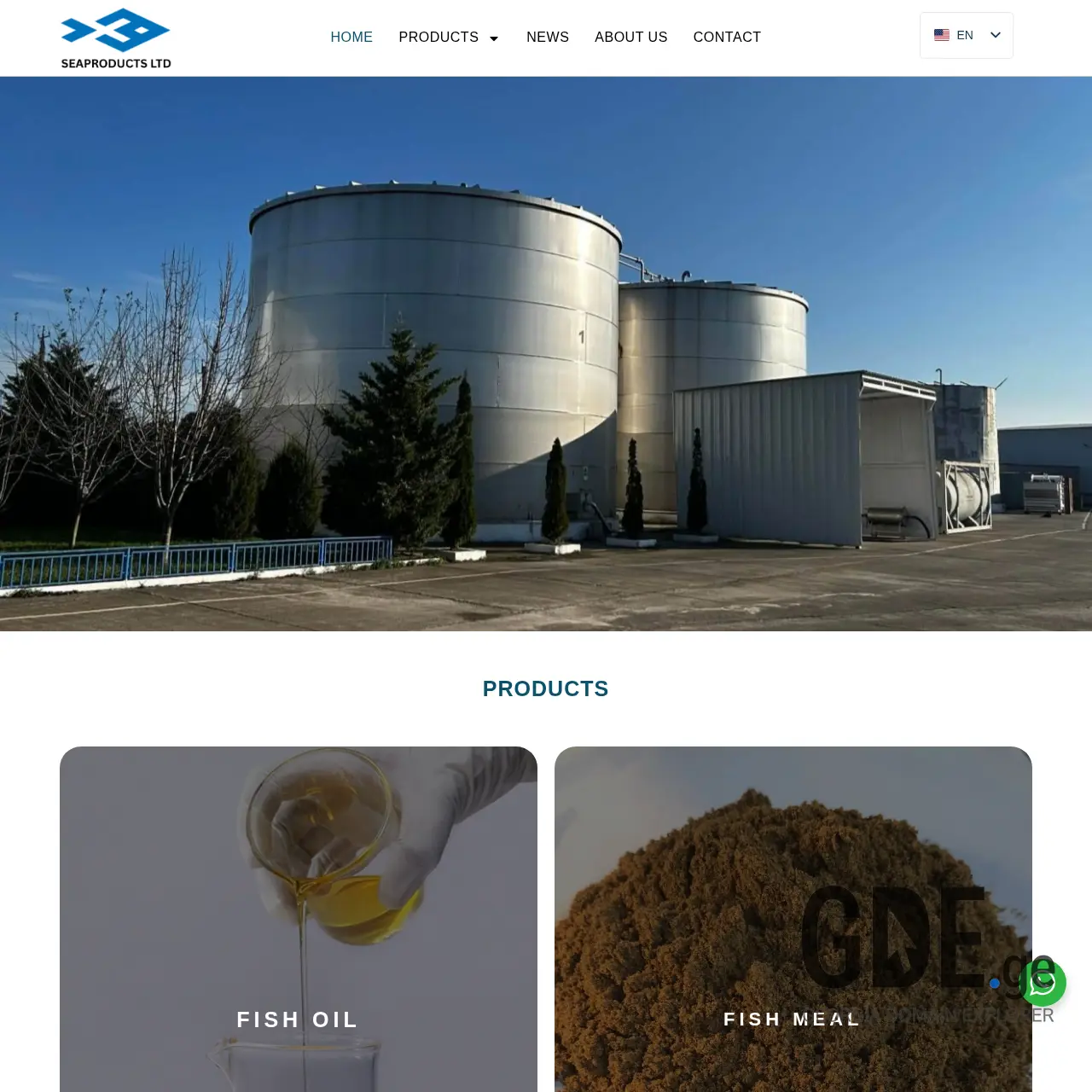Screenshot of the site seaproducts.ge at 2026-03-02