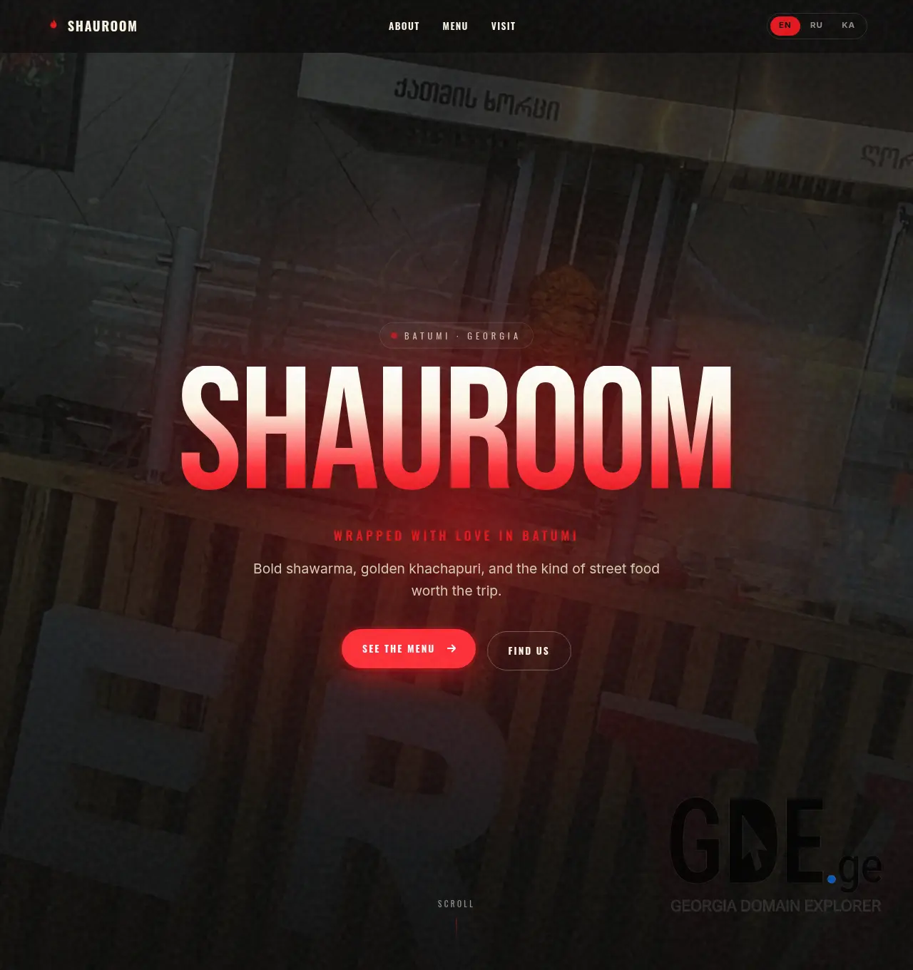 Screenshot of the site shauroom.ge at 2026-04-06