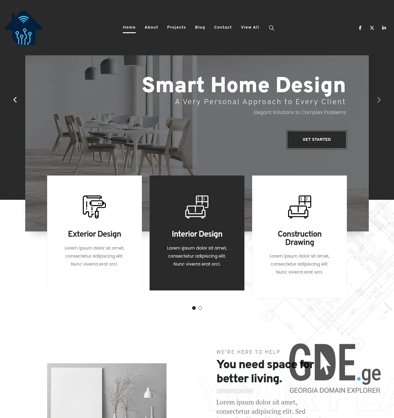 Screenshot of the site shd.ge at 2026-04-13