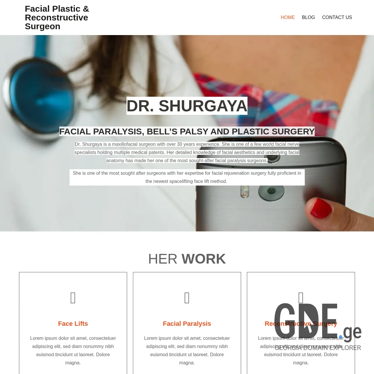 Screenshot of the site shurgaya.ge at 2026-03-27