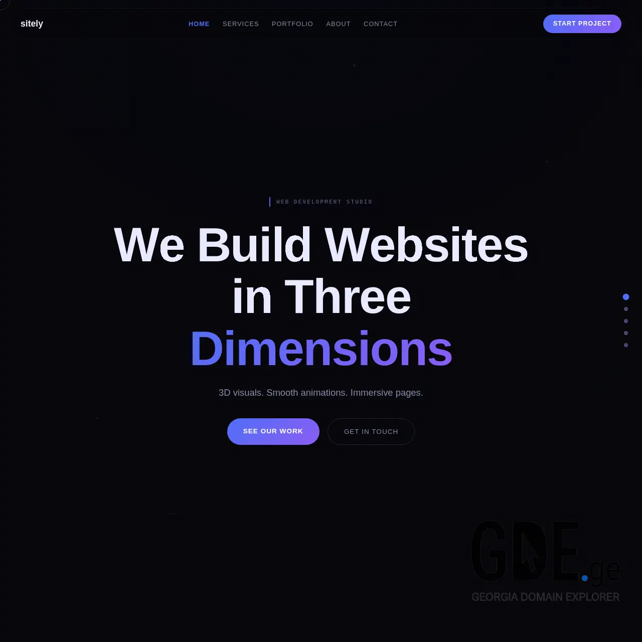 Screenshot of the site sitely.ge at 2026-03-27