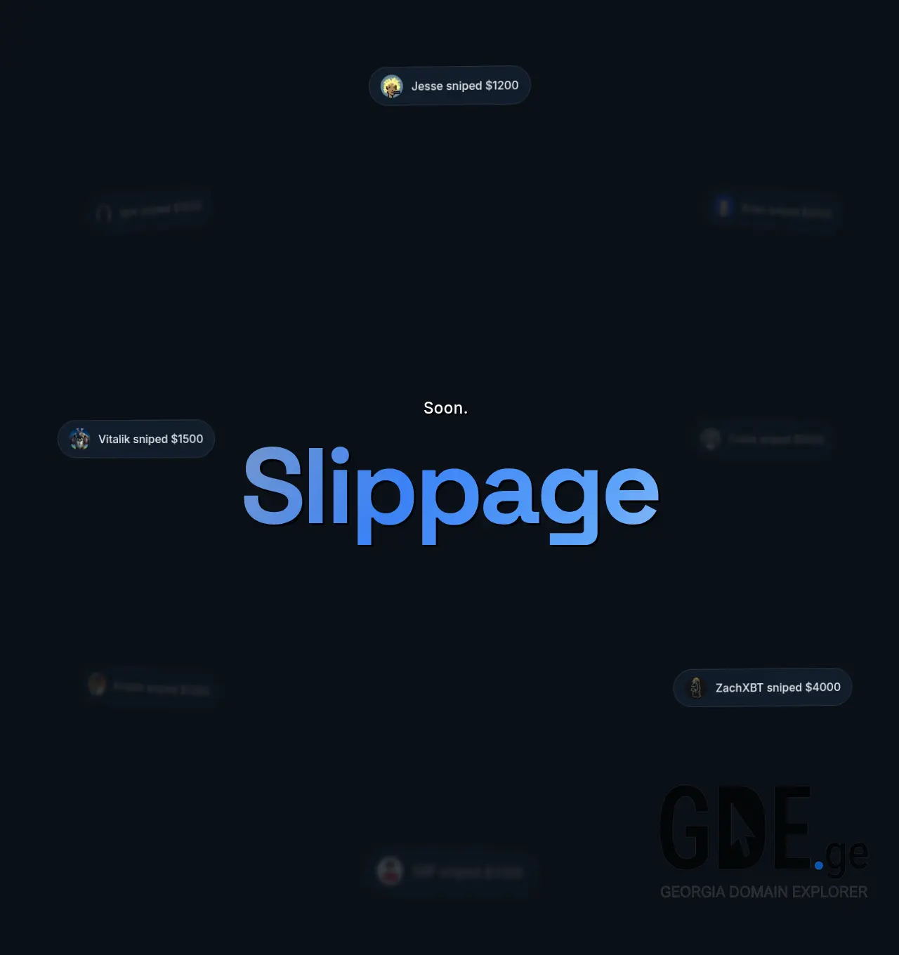 Screenshot of the site slippa.ge at 2026-06-05
