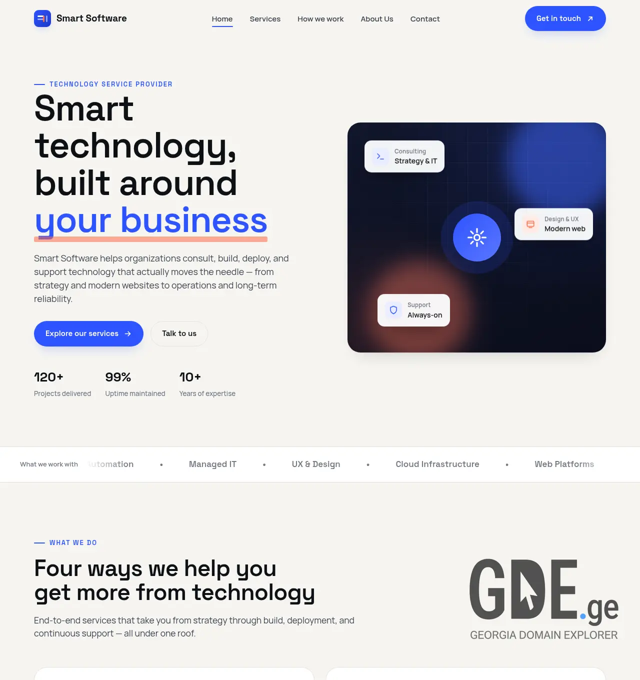 Screenshot of the site smartsoftware.ge at 2026-06-04