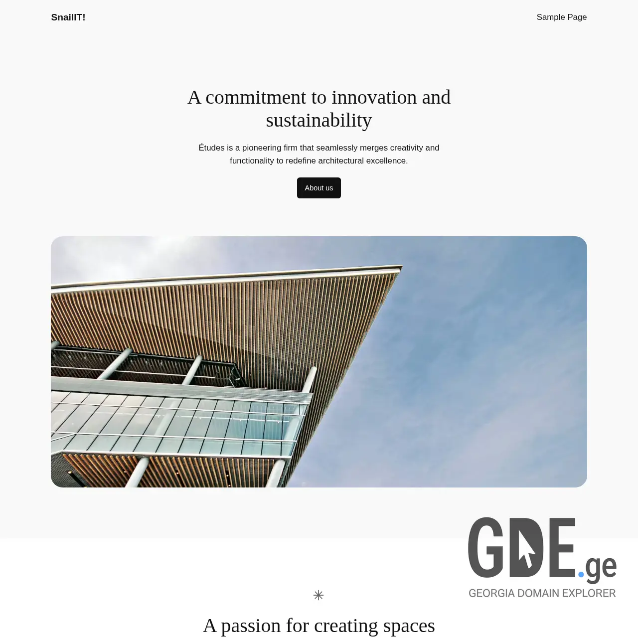 Screenshot of the site snailit.ge at 2026-03-27