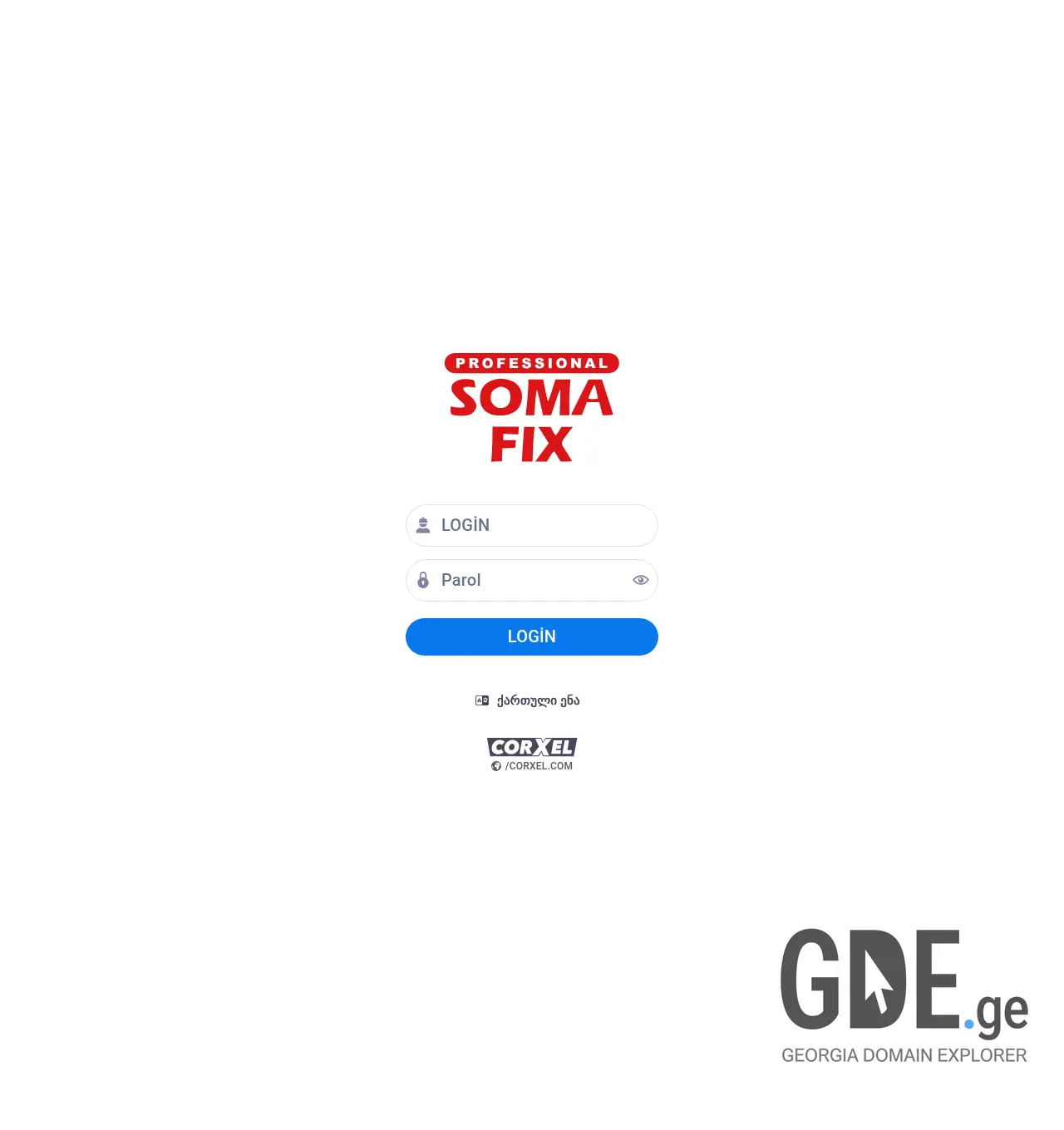 Screenshot of the site somafix.ge at 2026-06-06