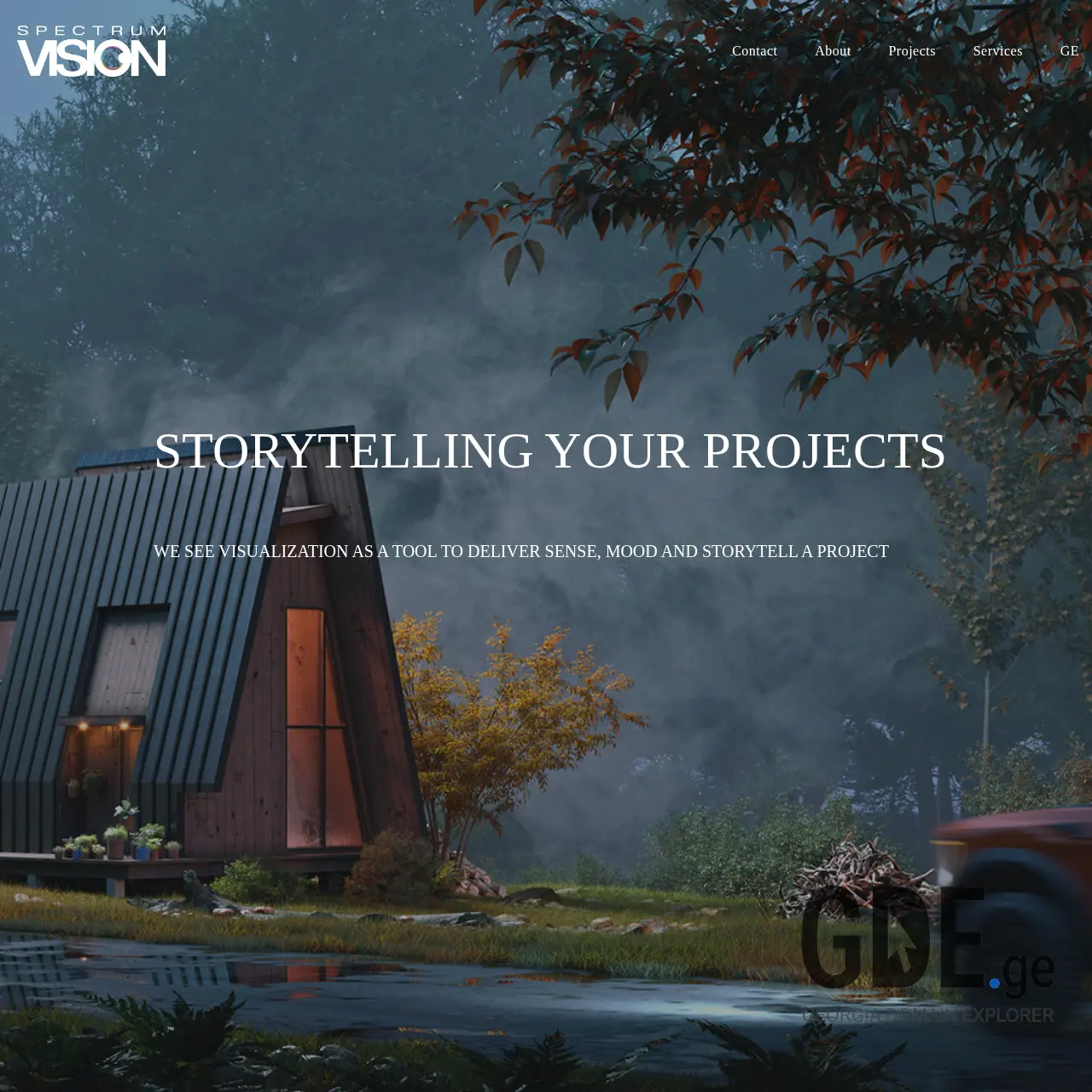 Screenshot of the site spectrumvision.ge at 2026-03-27
