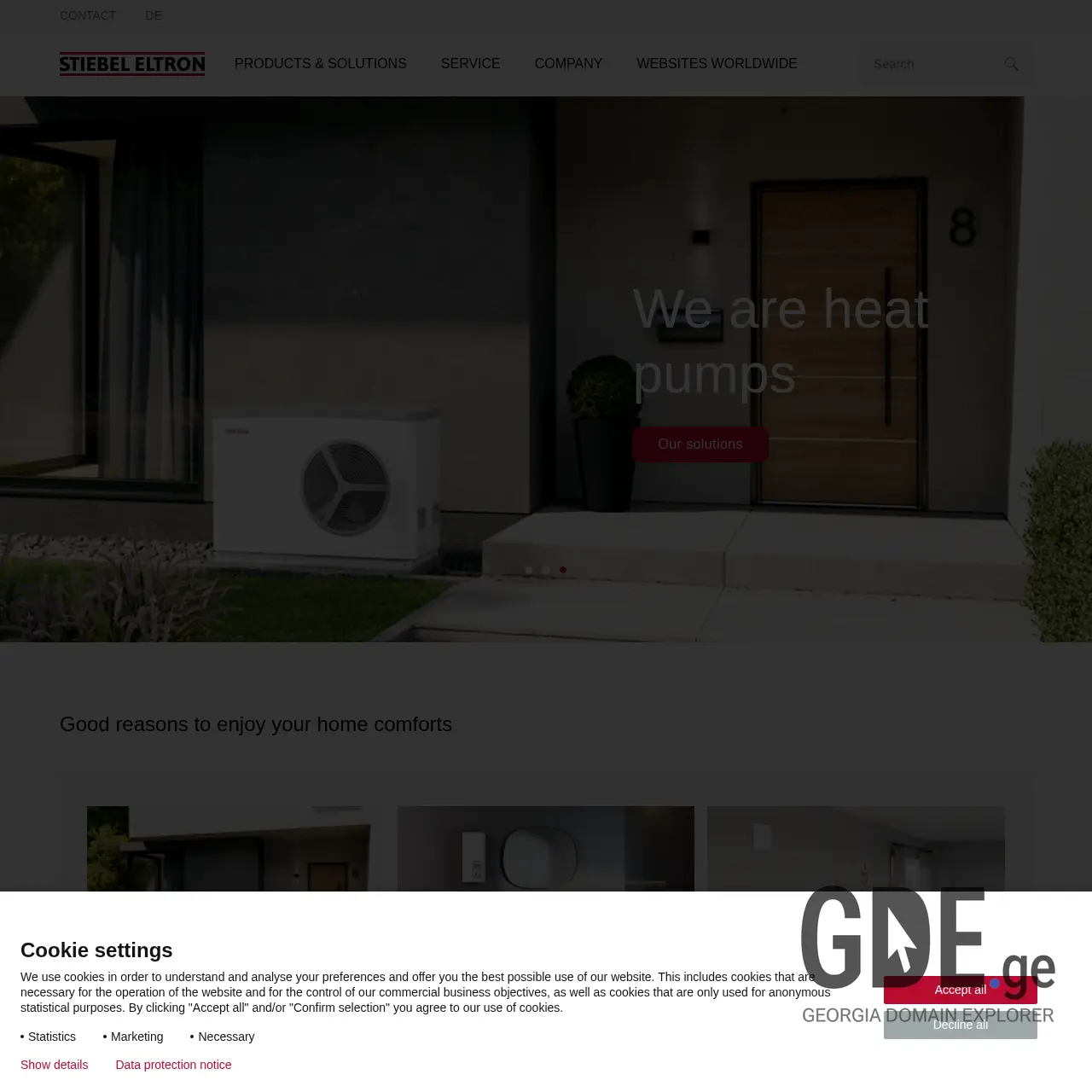 Screenshot of the site stiebeleltron.ge at 2026-03-27