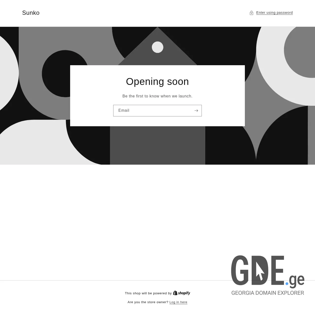 Screenshot of the site sunko.ge at 2026-04-04