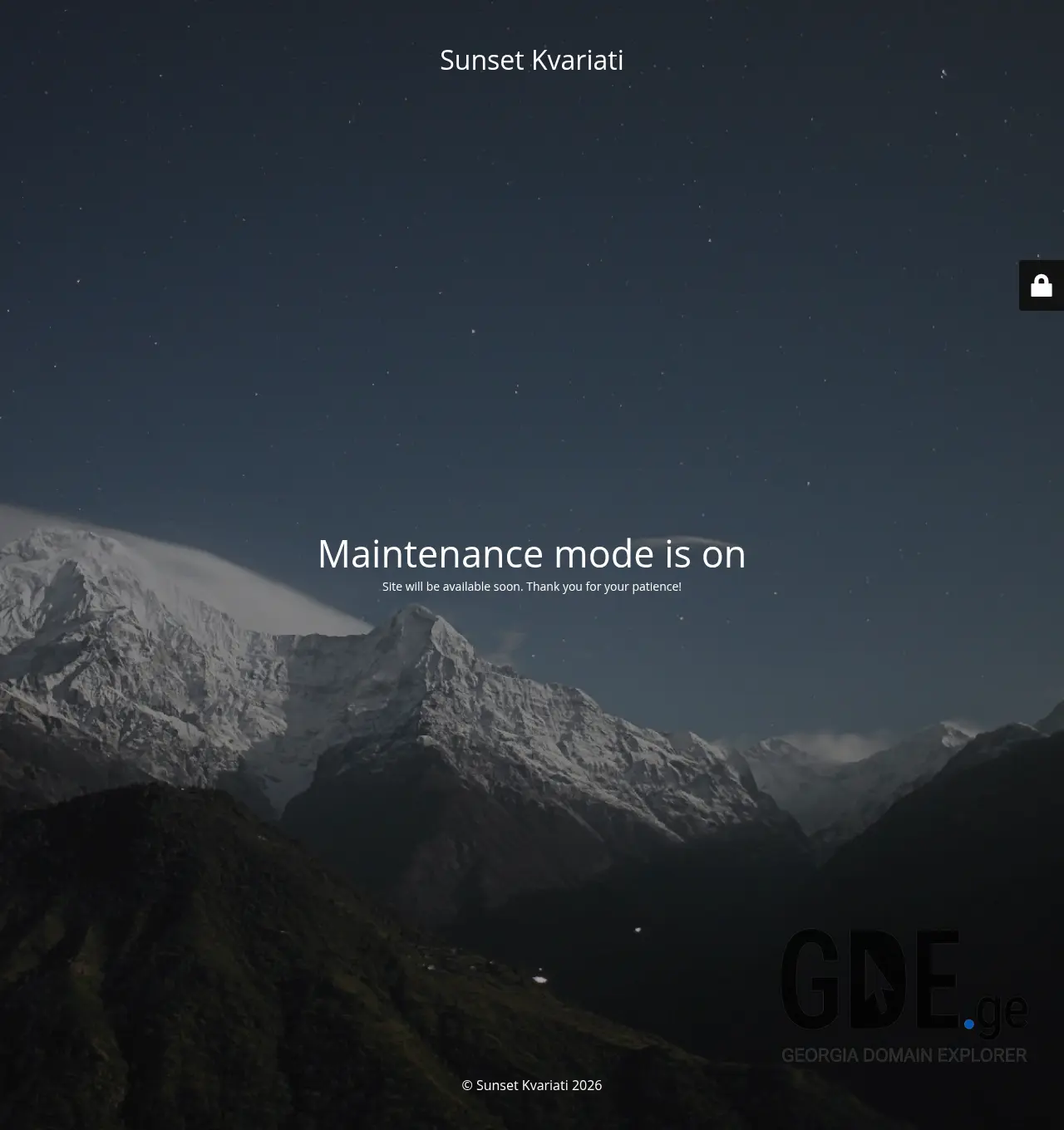Screenshot of the site sunsetkvariati.ge at 2026-05-05