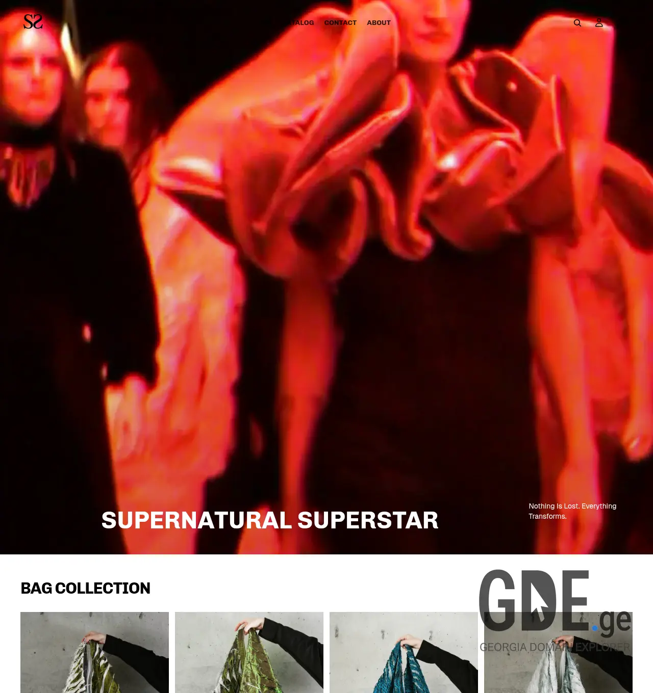Screenshot of the site supernaturalsuperstar.ge at 2026-06-29