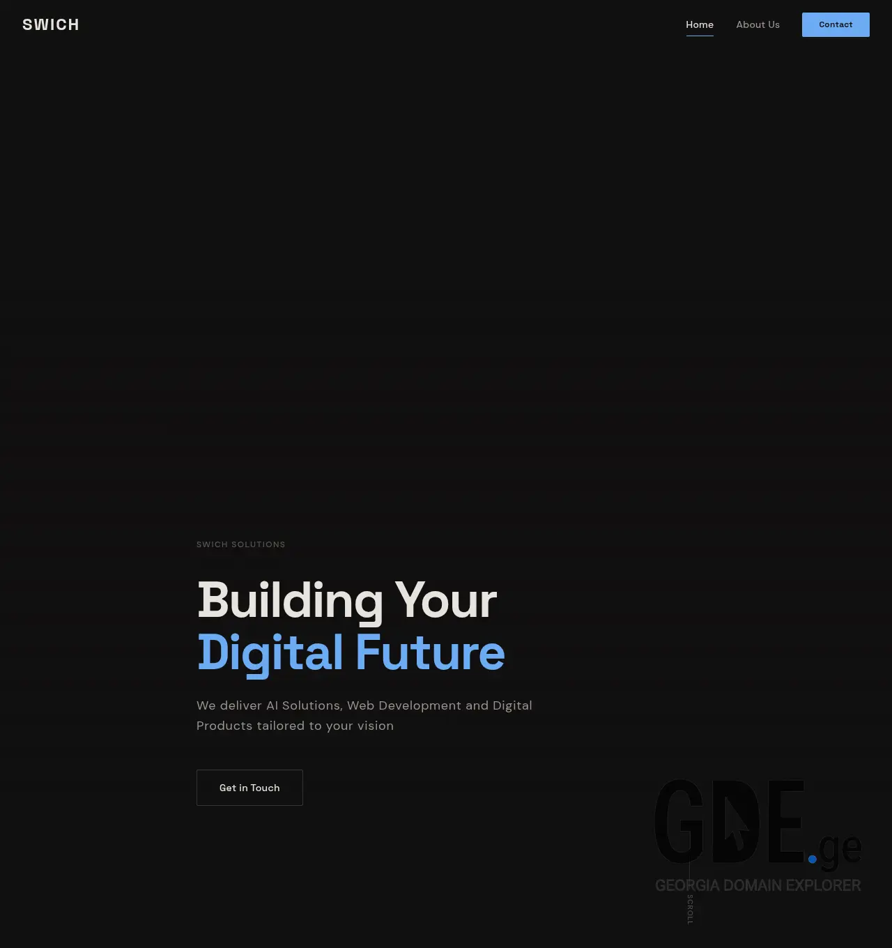 Screenshot of the site swichsolutions.ge at 2026-04-06