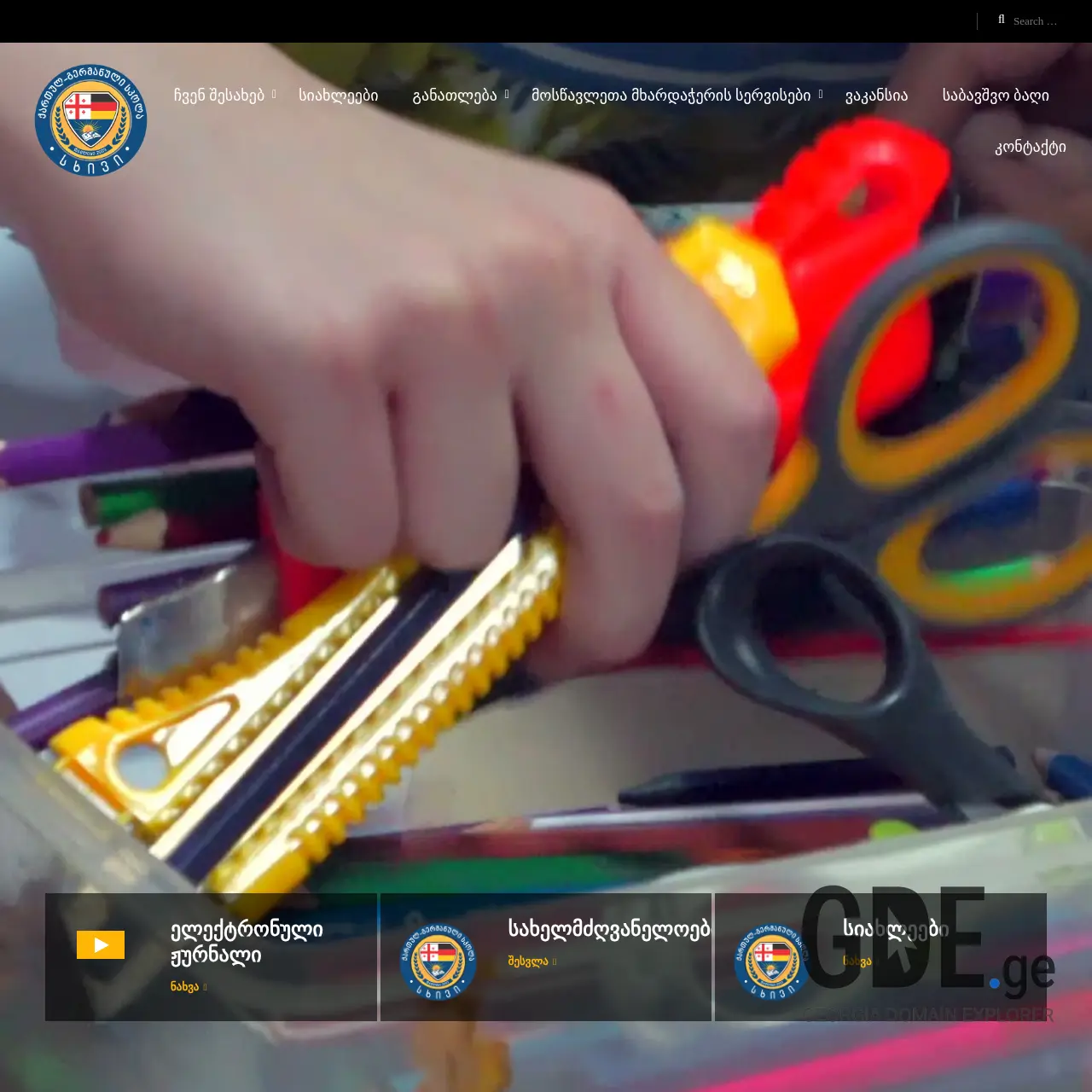 Screenshot of the site sxivi.ge at 2026-03-02