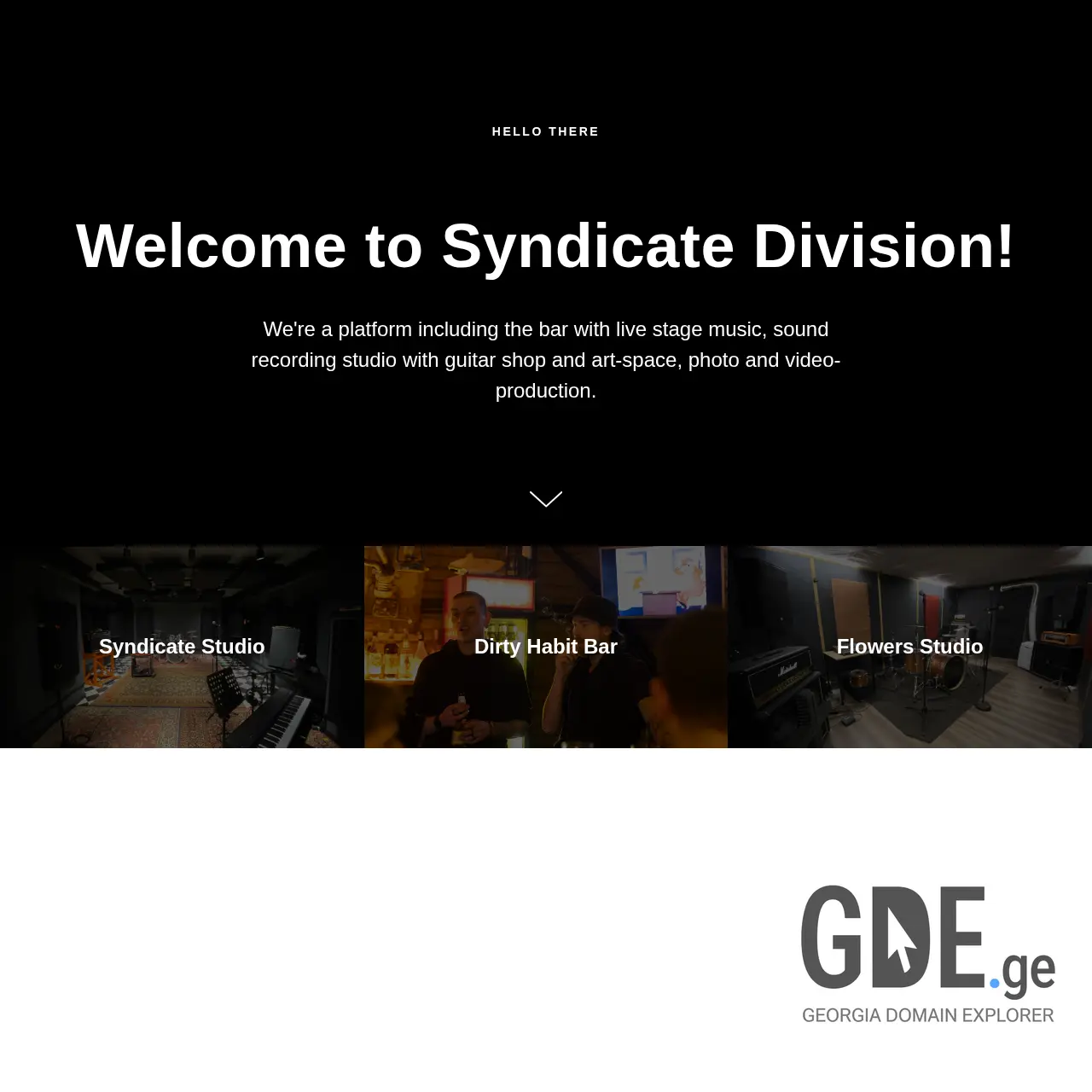 Screenshot of the site syndicatedivision.ge at 2026-03-27
