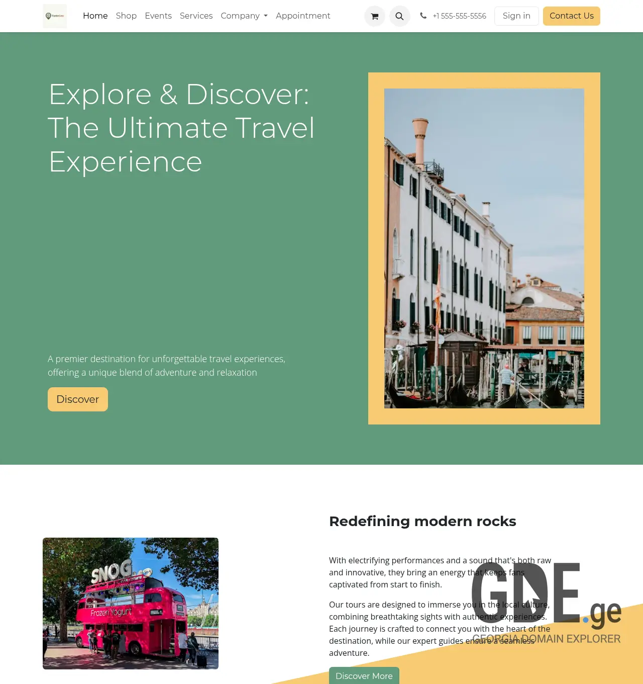 Screenshot of the site tastegeo.ge at 2026-04-16