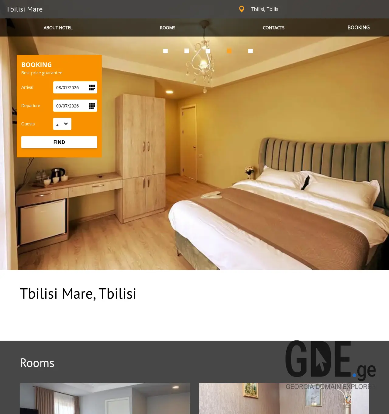 Screenshot of the site tbilisimare.ge at 2026-07-08