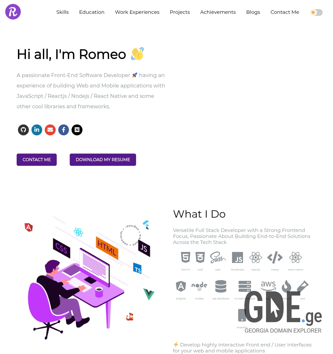 Screenshot of the site techromeo.ge at 2026-06-28