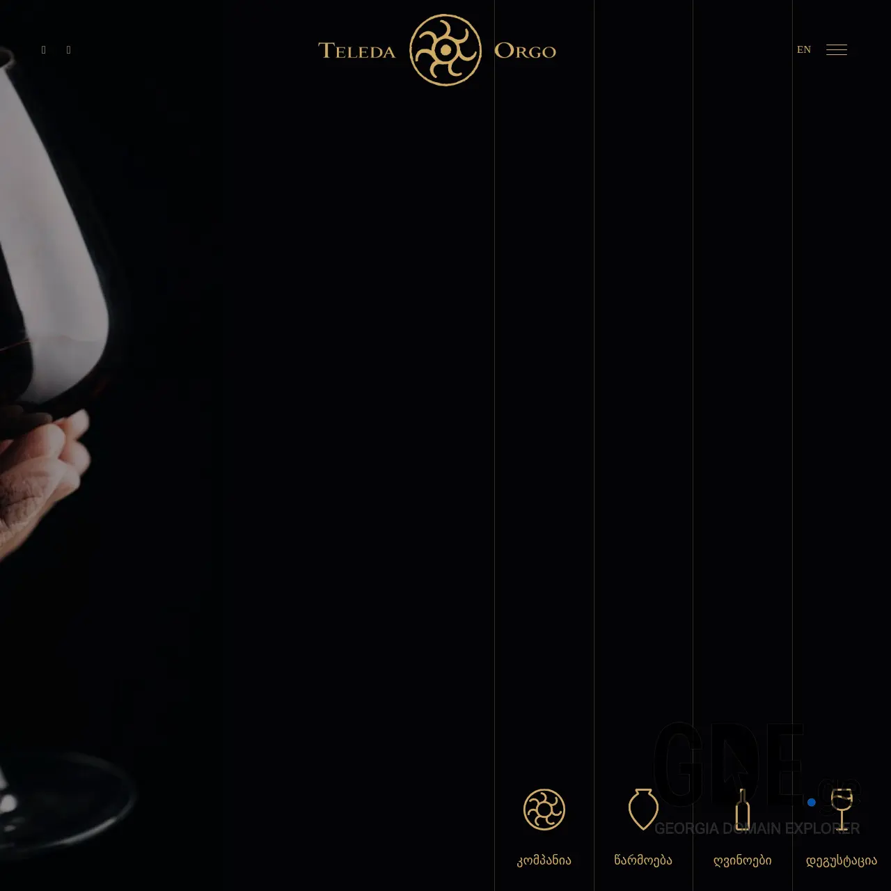 Screenshot of the site teleda.ge at 2026-03-02
