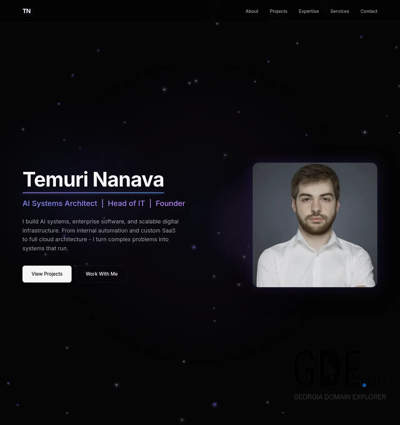 Screenshot of the site temurinanava.ge at 2026-04-10
