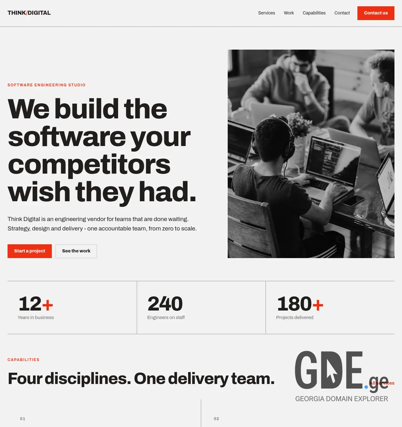Screenshot of the site think-digital.ge at 2026-07-25