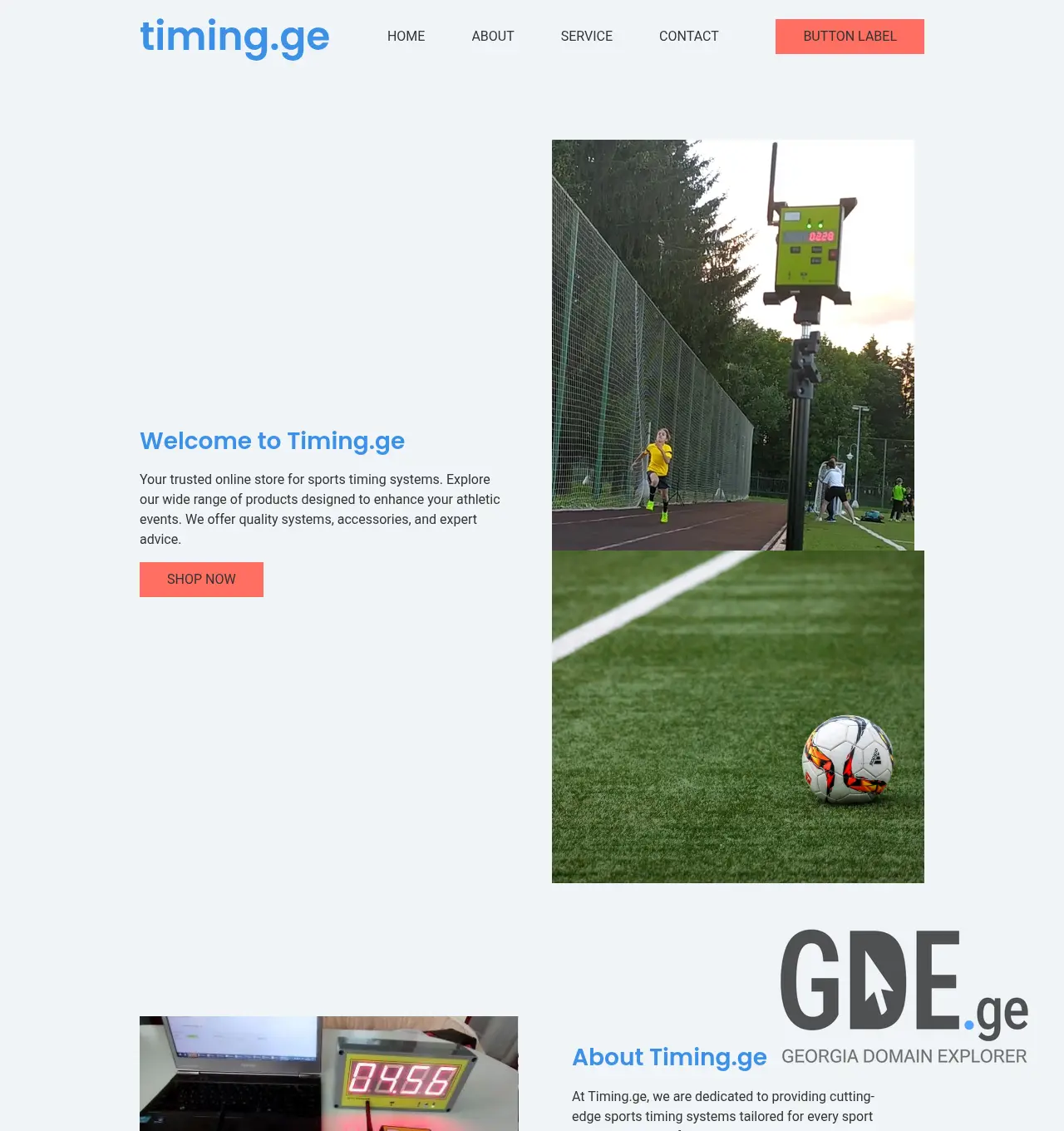 Screenshot of the site timing.ge at 2026-04-27