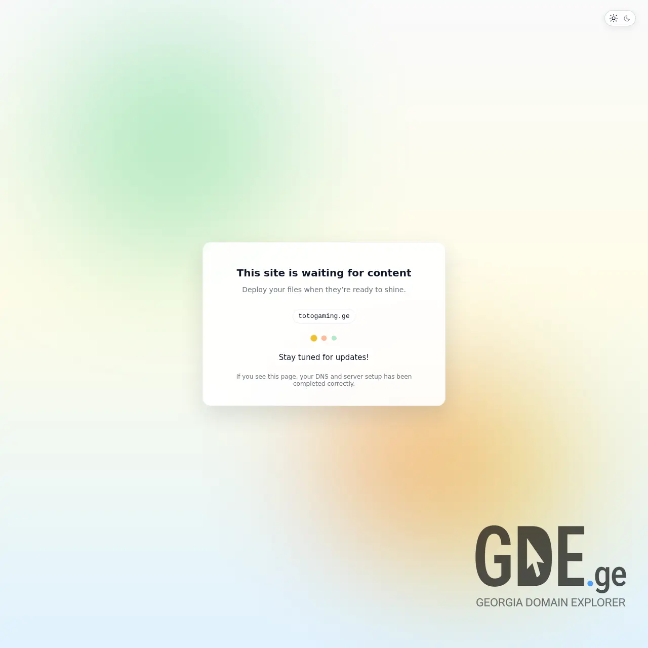 Screenshot of the site totogaming.ge at 2026-04-03