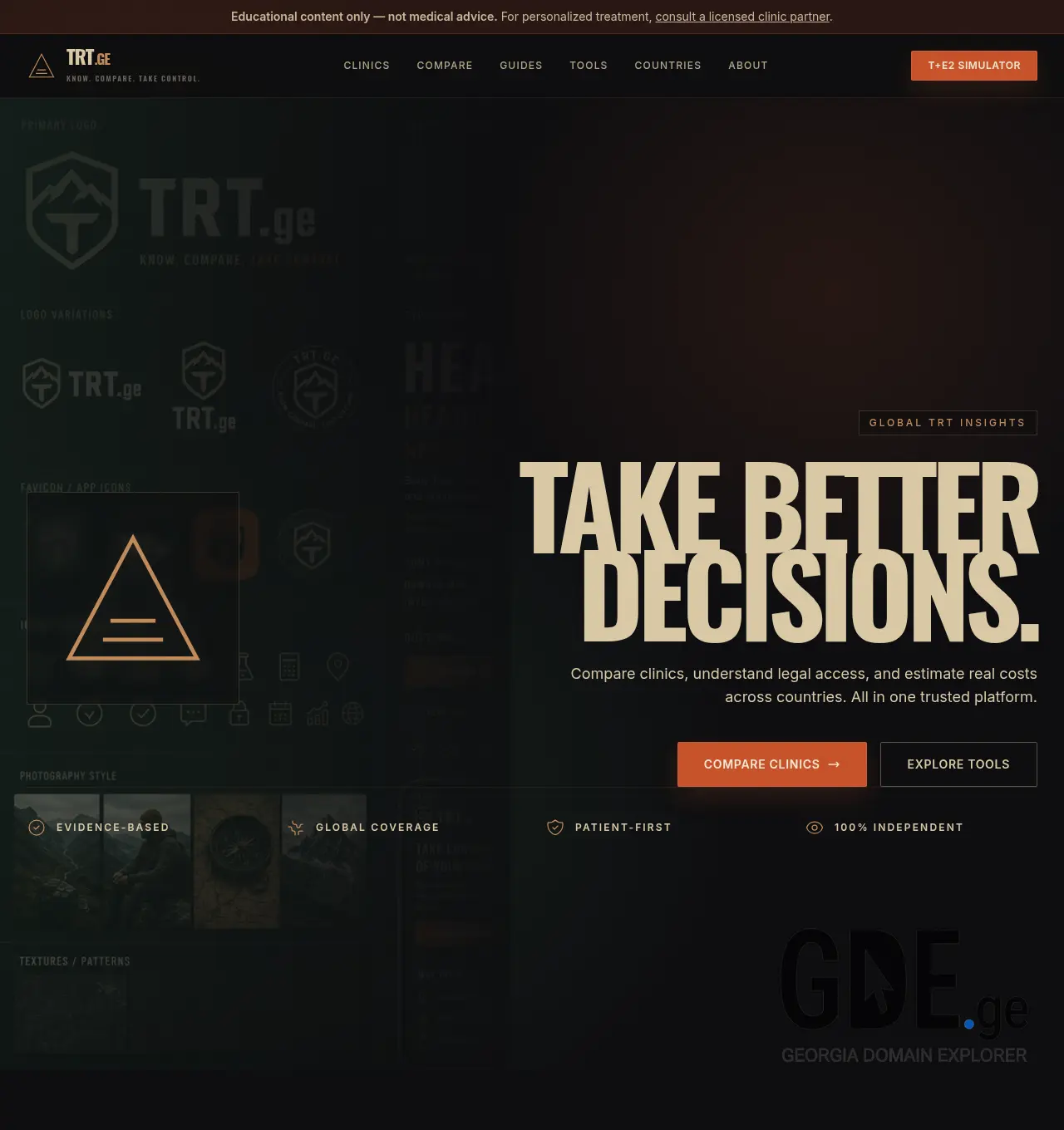Screenshot of the site trt.ge at 2026-07-02