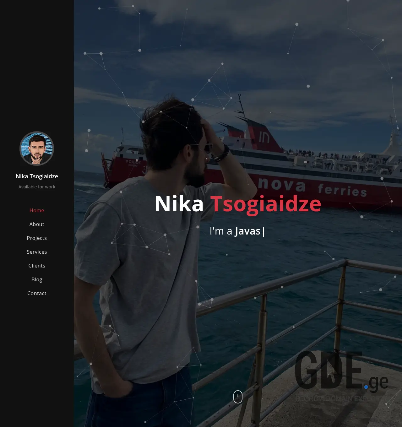 Screenshot of the site tsogiaidze.ge at 2026-04-22