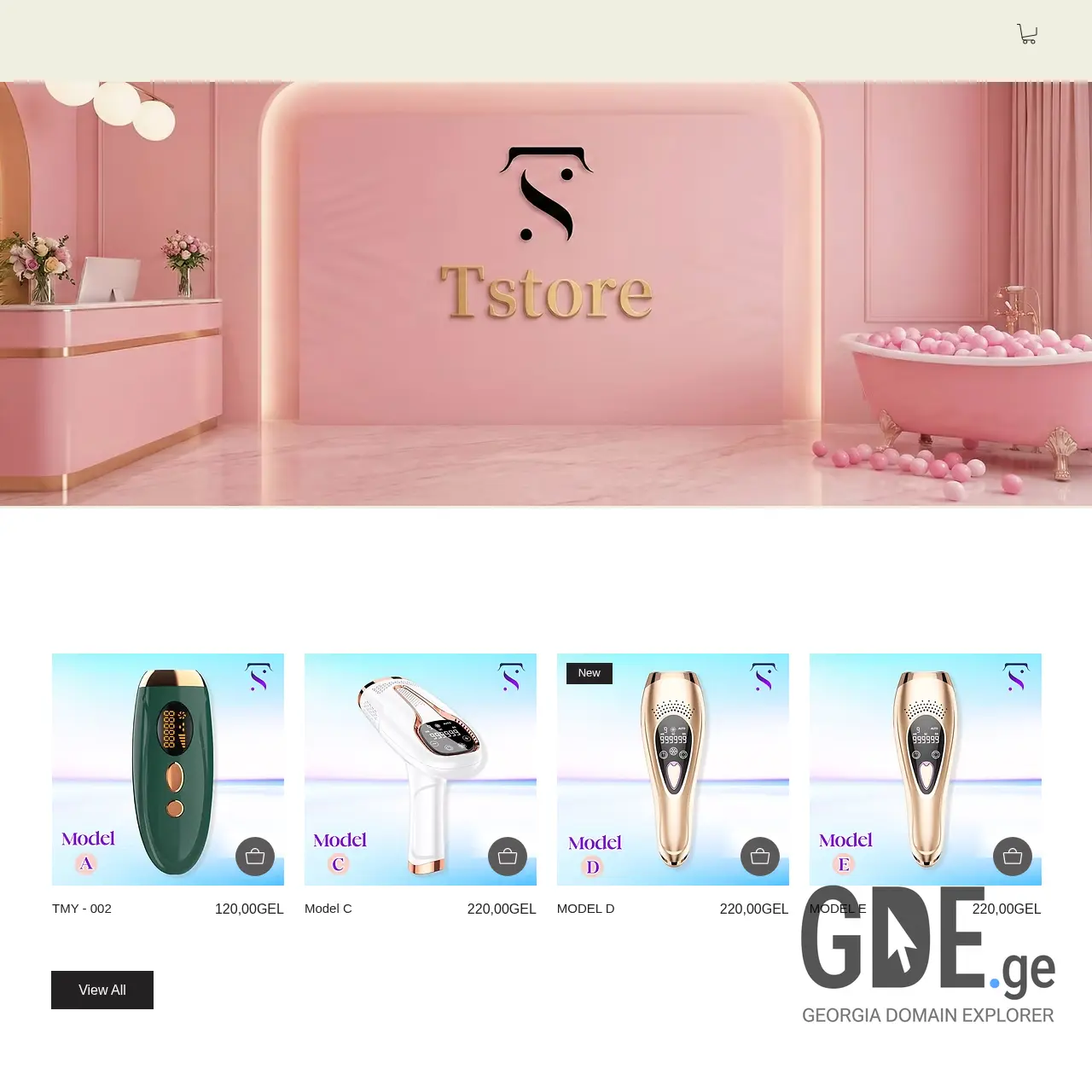 Screenshot of the site tstore.ge at 2026-03-27