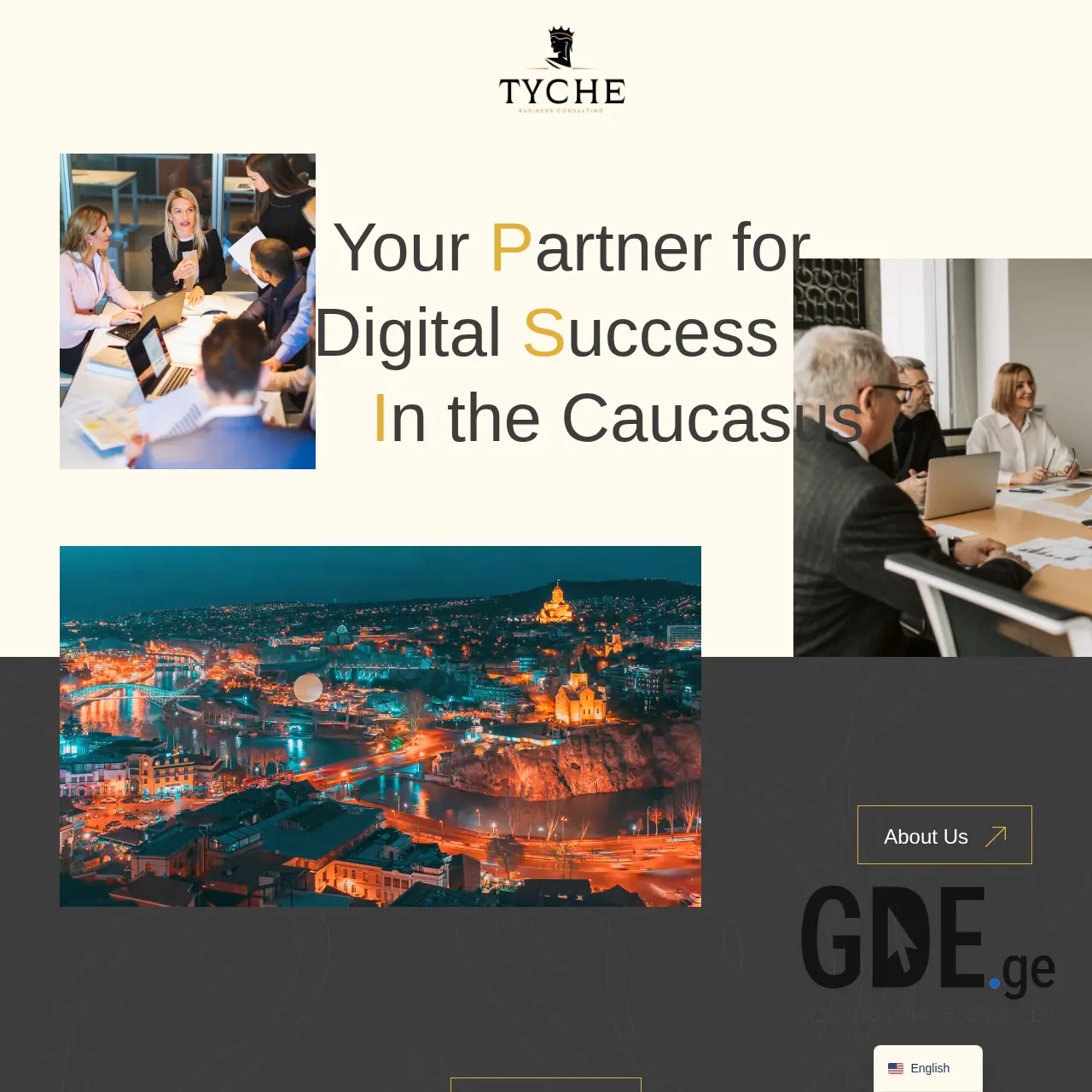 Screenshot of the site tyche.ge at 2026-03-26