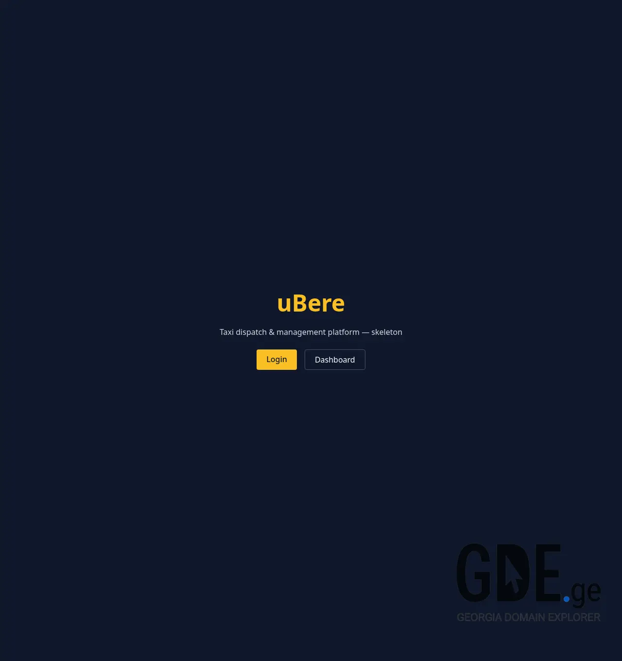 Screenshot of the site ubere.ge at 2026-06-04