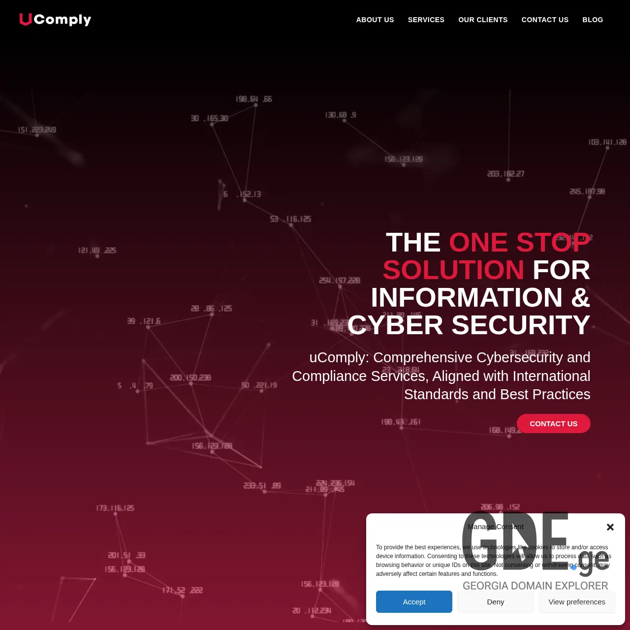 Screenshot of the site ucomply.ge at 2026-04-02