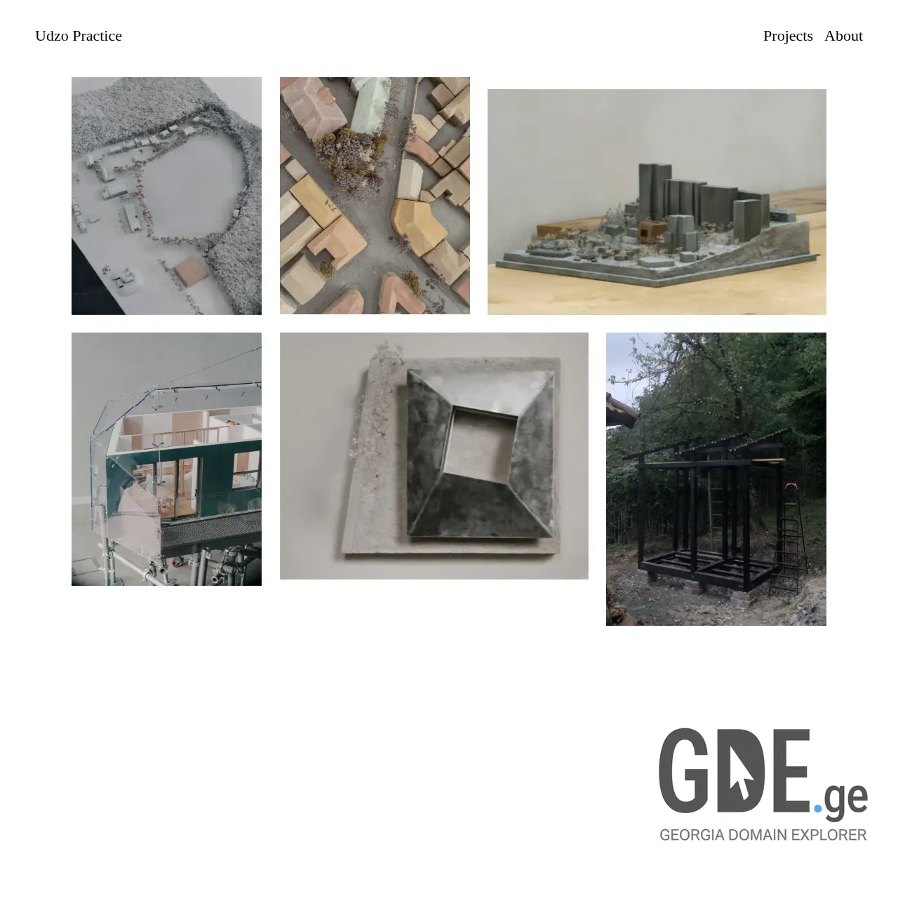 Screenshot of the site udzopractice.ge at 2026-04-02