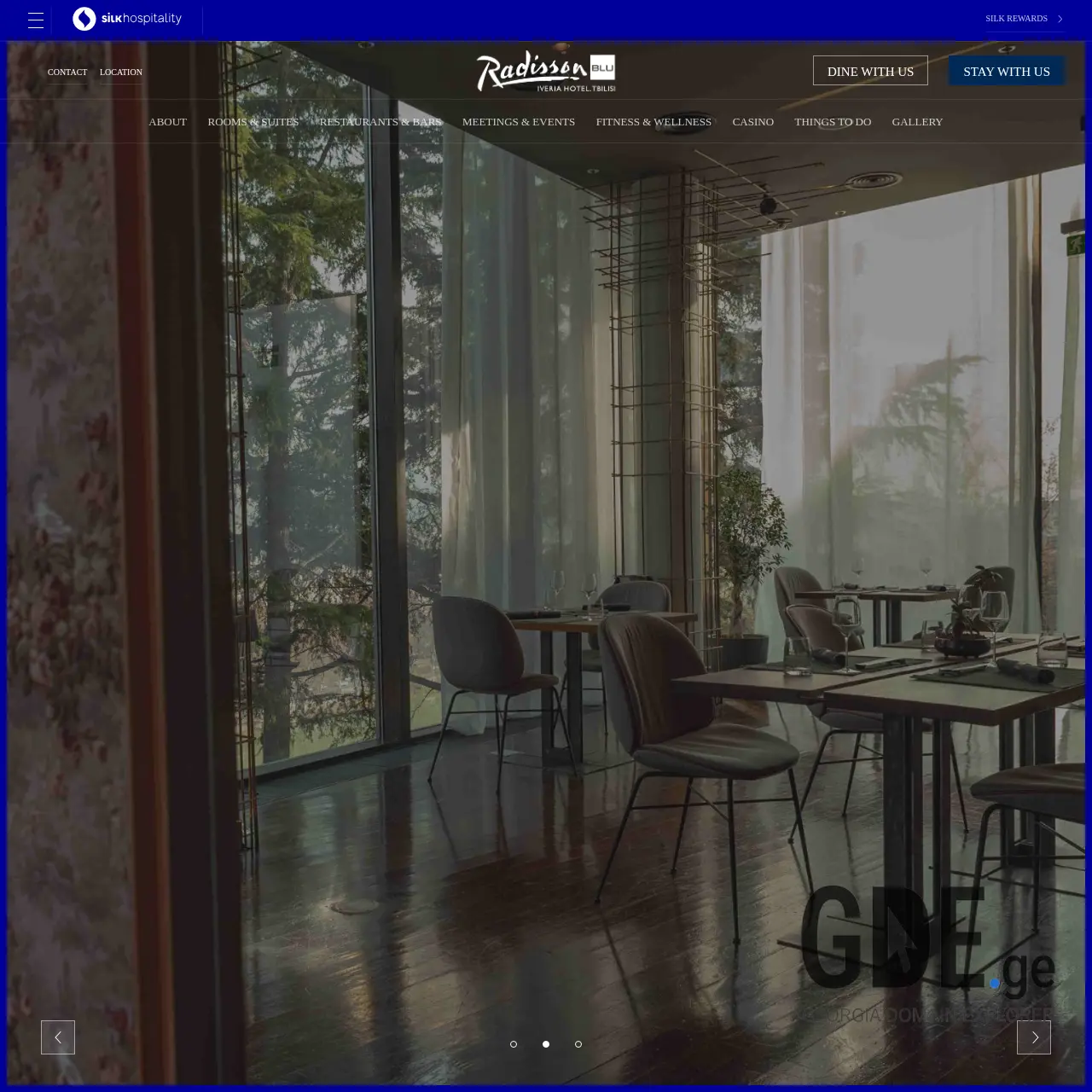 Screenshot of the site umamirestaurant.ge at 2026-03-02