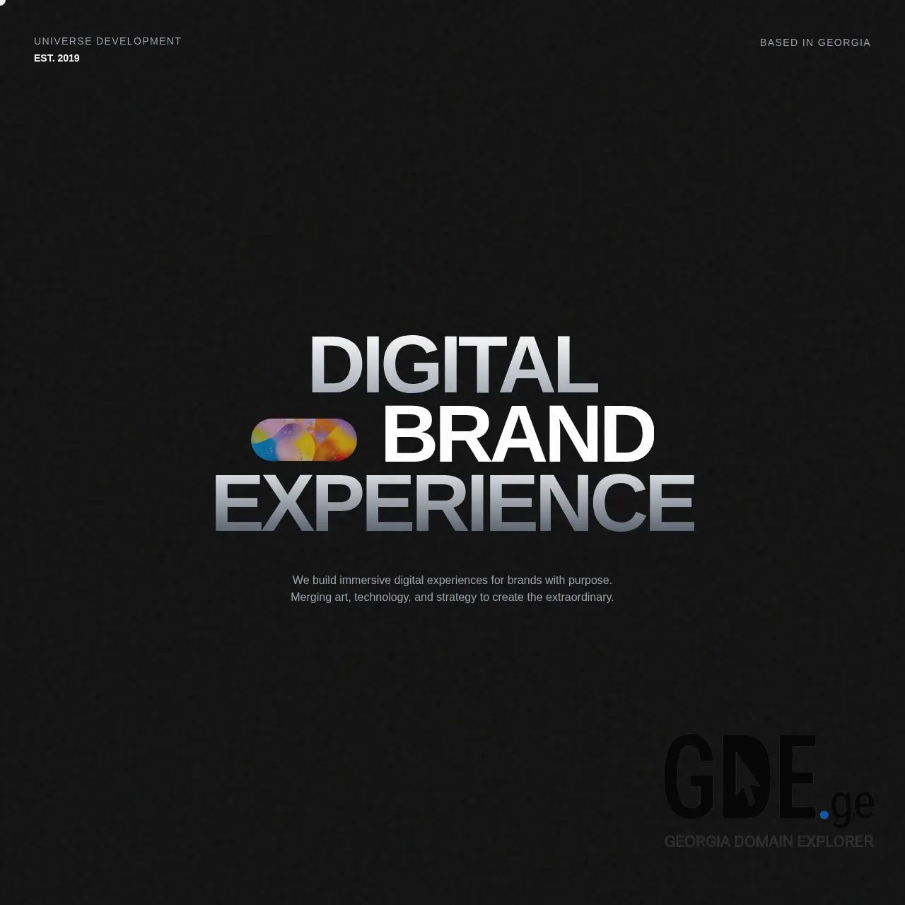 Screenshot of the site universe.ge at 2026-03-02
