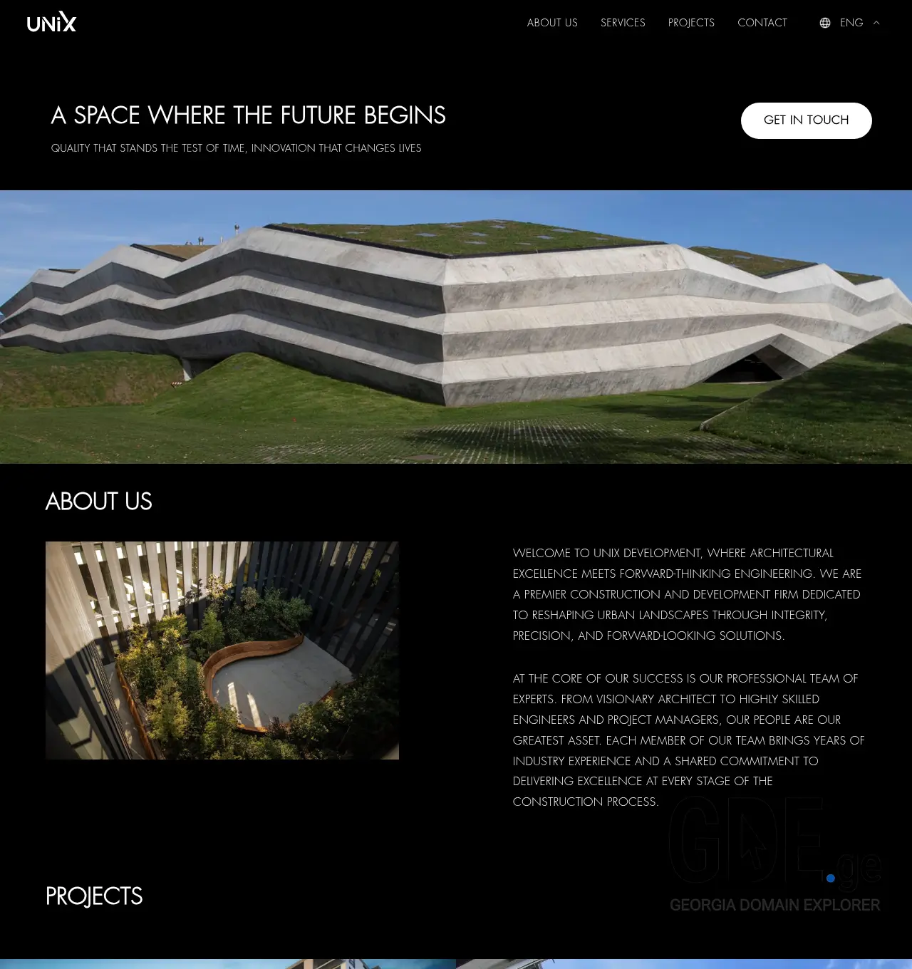 Screenshot of the site unixv.ge at 2026-06-12