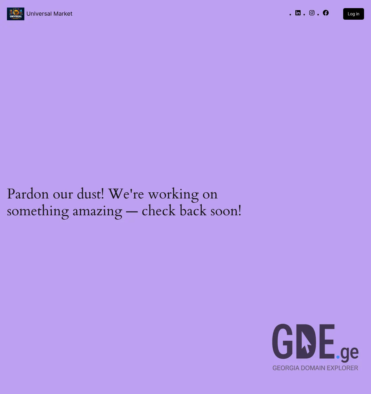 Screenshot of the site unmarket.ge at 2026-04-20