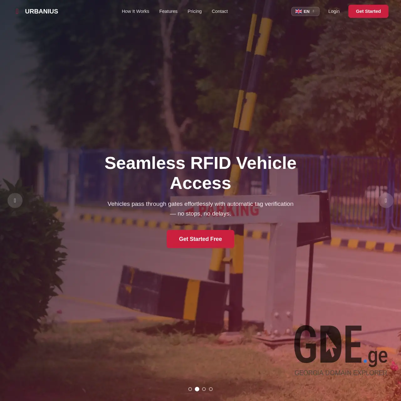 Screenshot of the site urbanius.ge at 2026-03-14