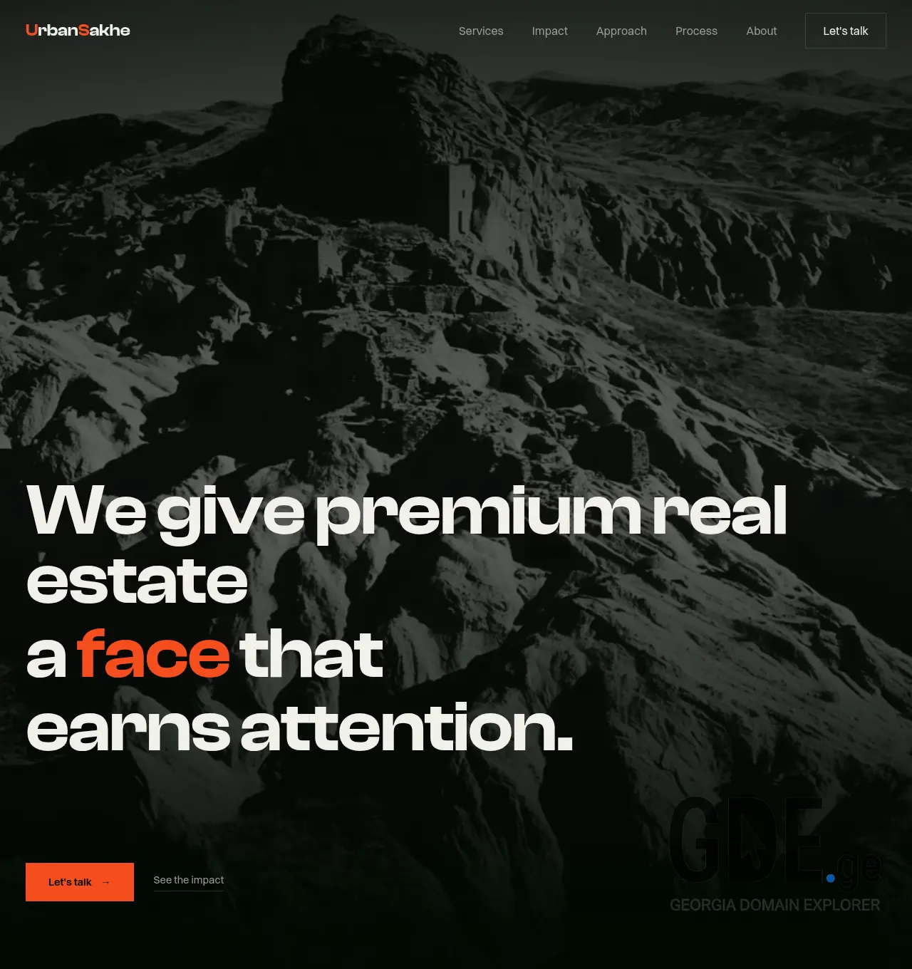 Screenshot of the site urbansakhe.ge at 2026-06-21
