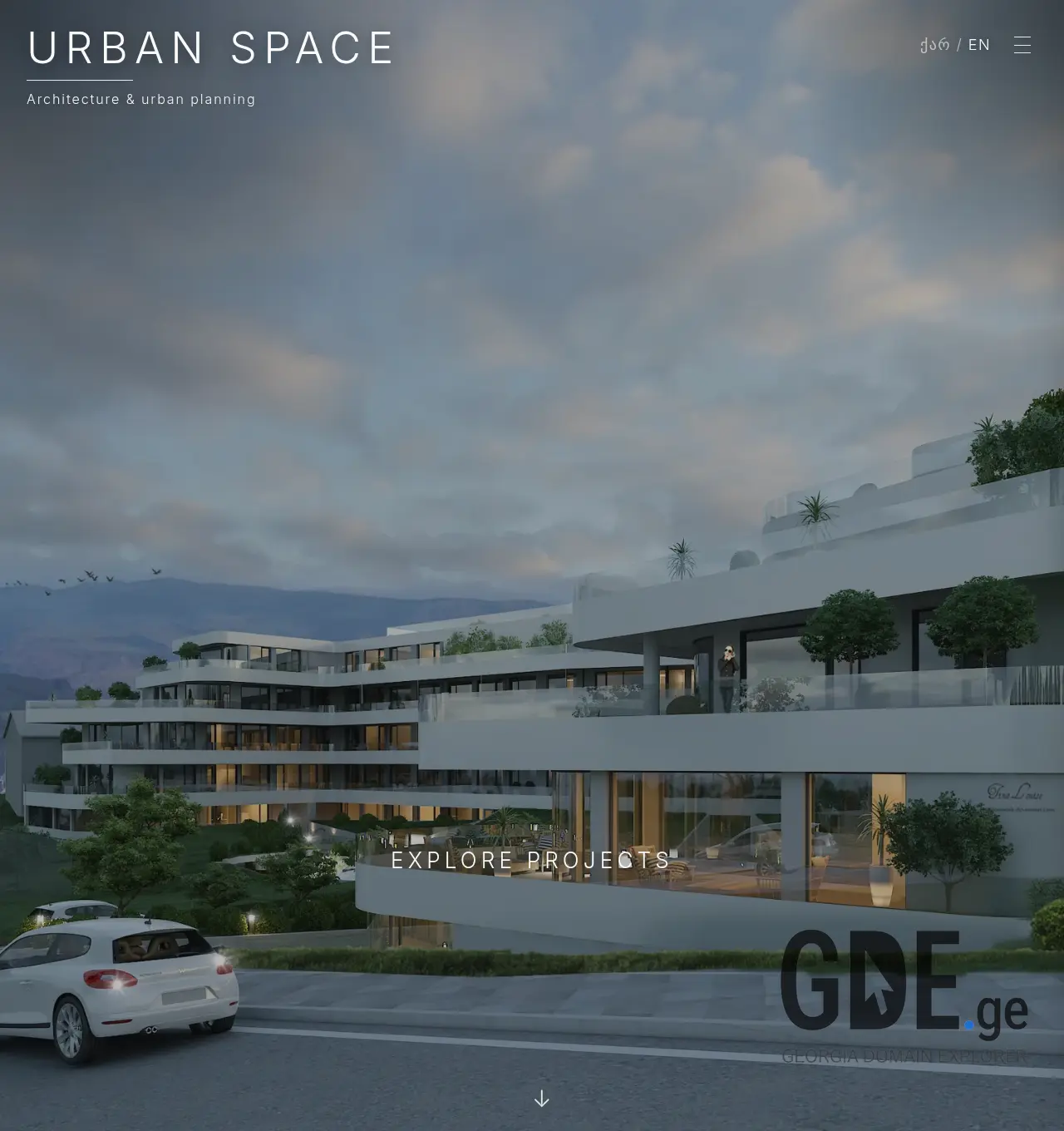 Screenshot of the site urbanspace.ge at 2026-06-23