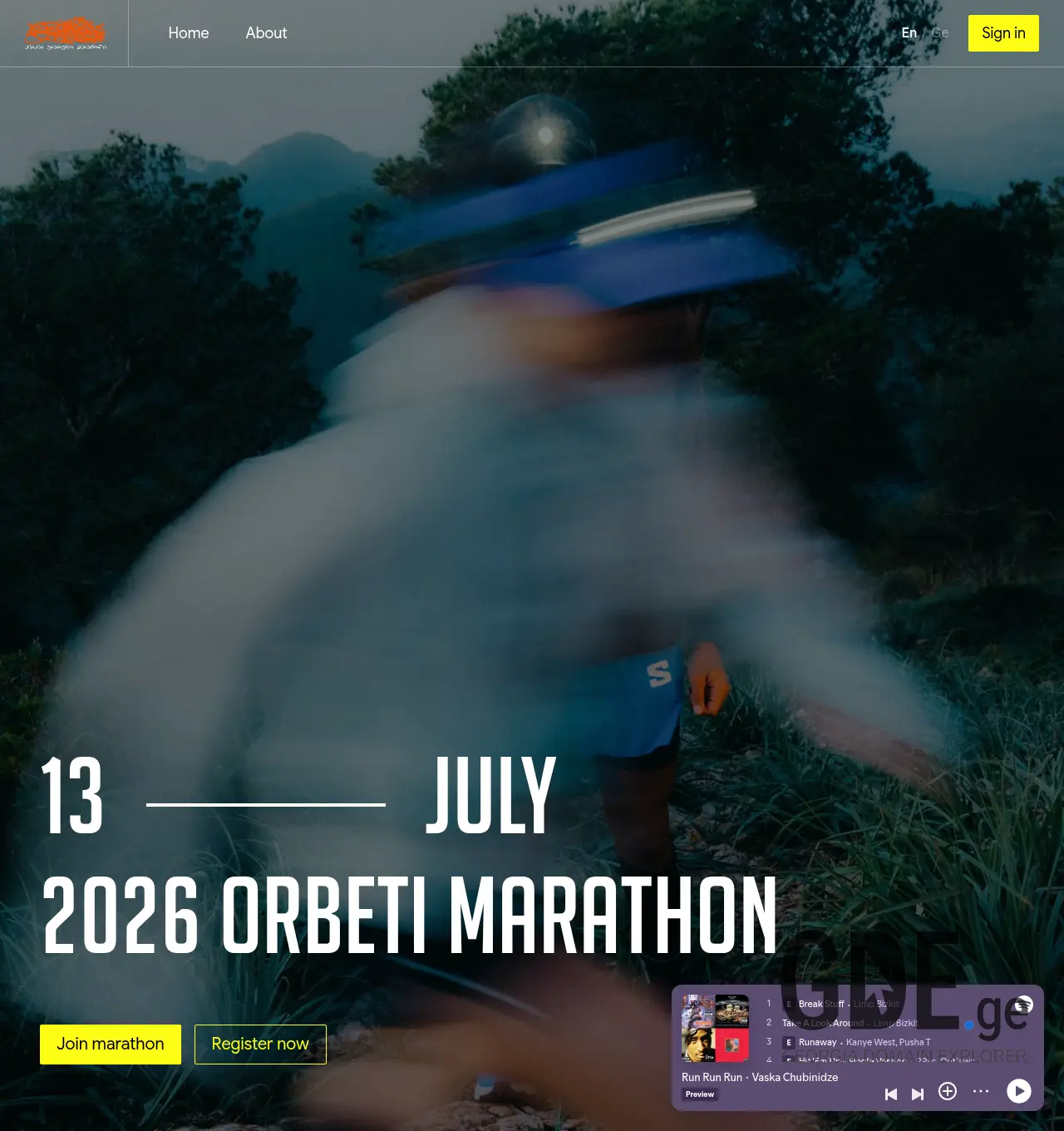 Screenshot of the site vaskathon.ge at 2026-05-19