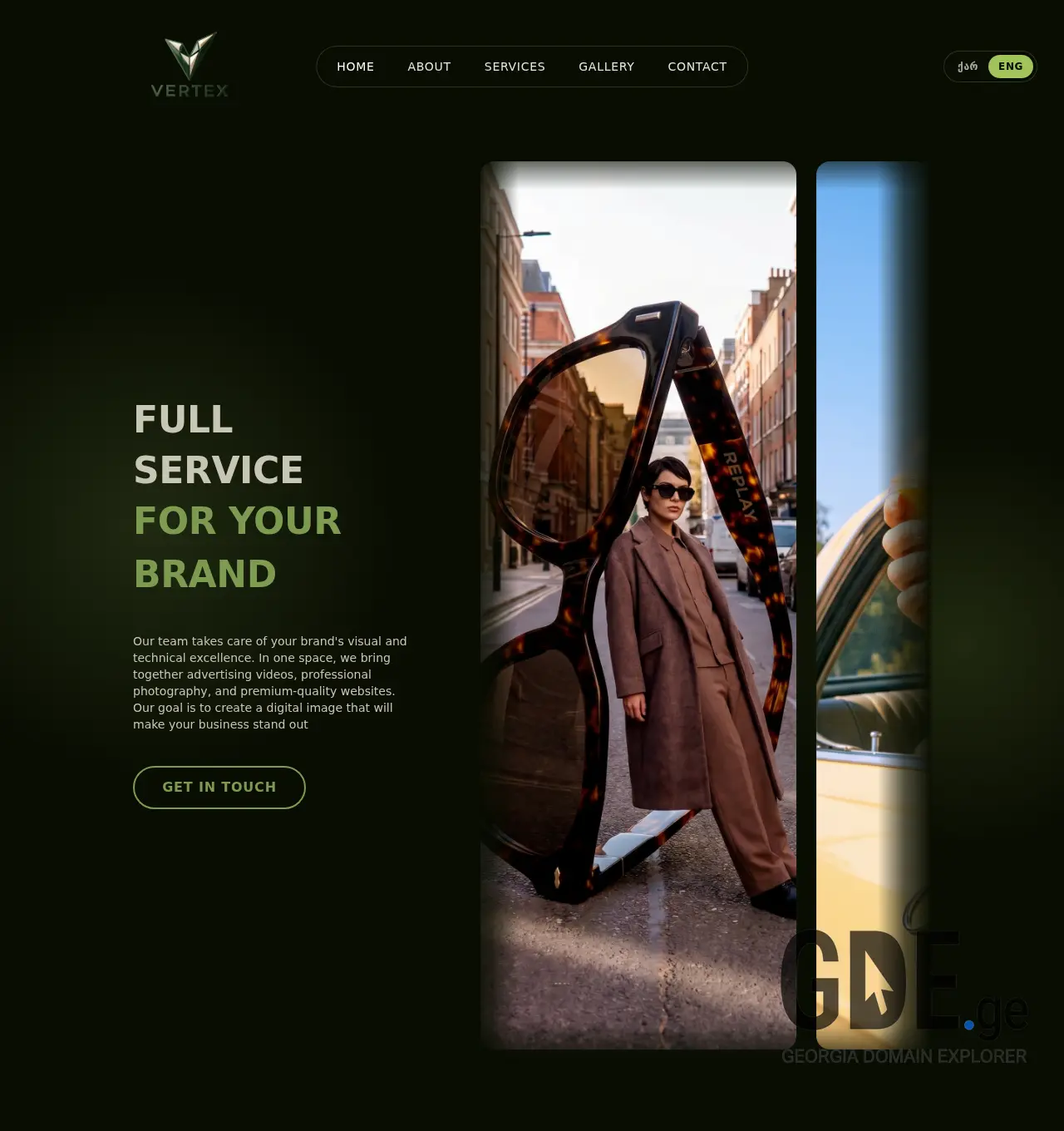Screenshot of the site vertexspace.ge at 2026-06-04