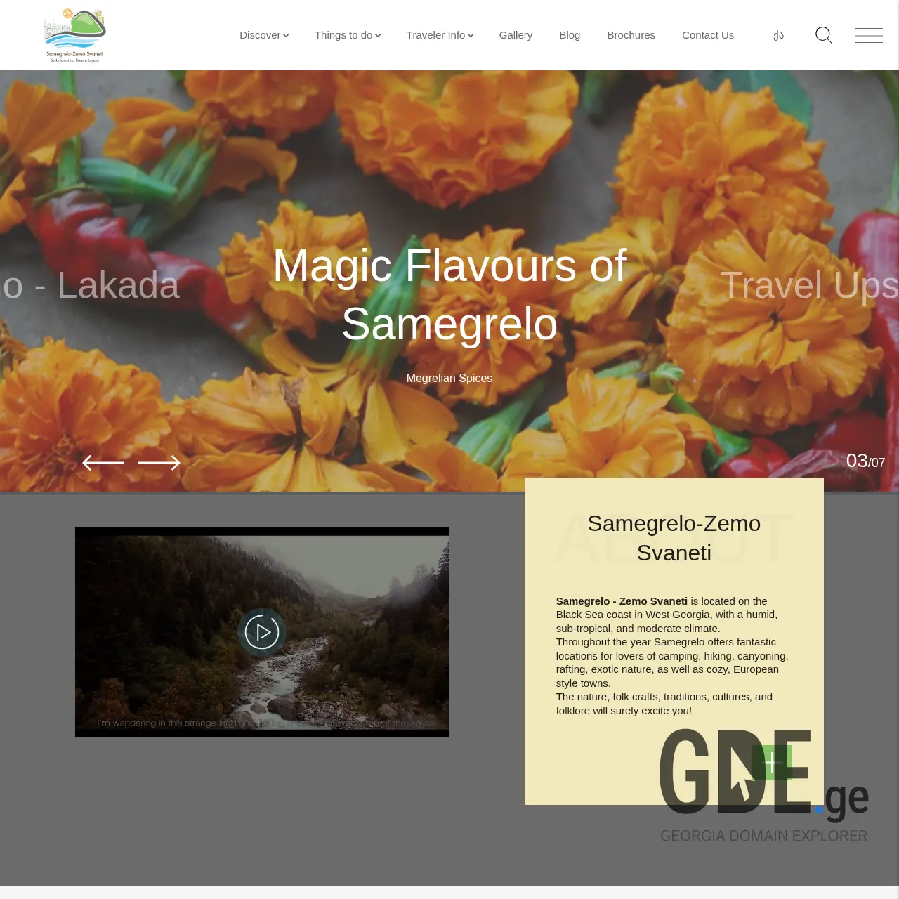 Screenshot of the site visitsamegrelo.ge at 2026-03-01