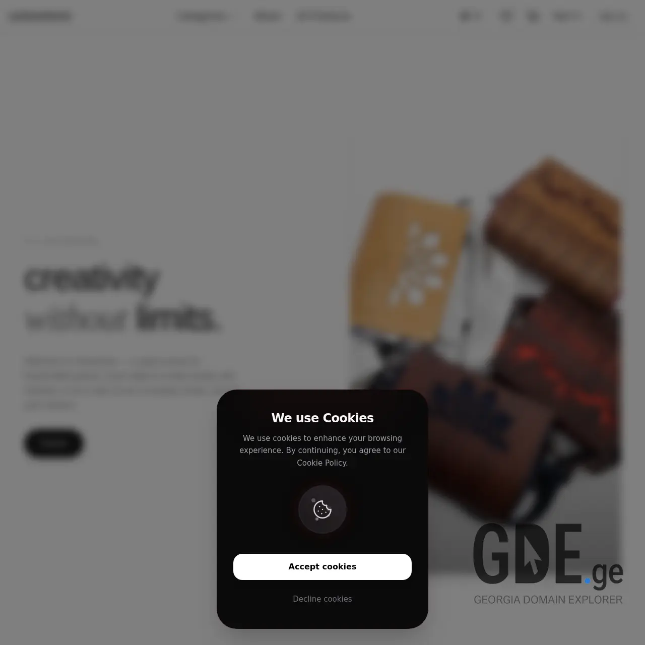 Screenshot of the site voloostore.ge at 2026-03-26